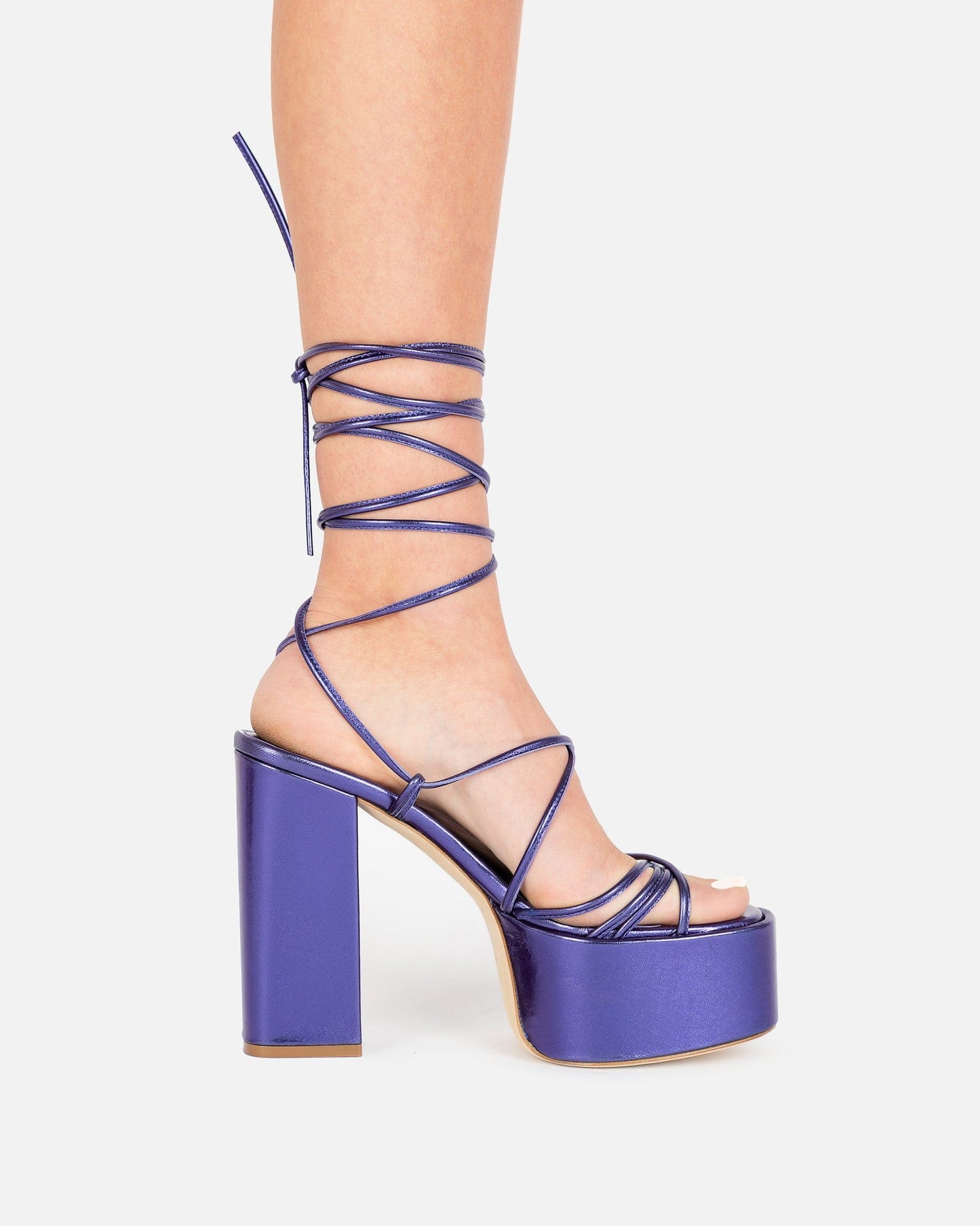 Paris Texas Women's Shoes Malena Platform Sandal in Ultra Violet
