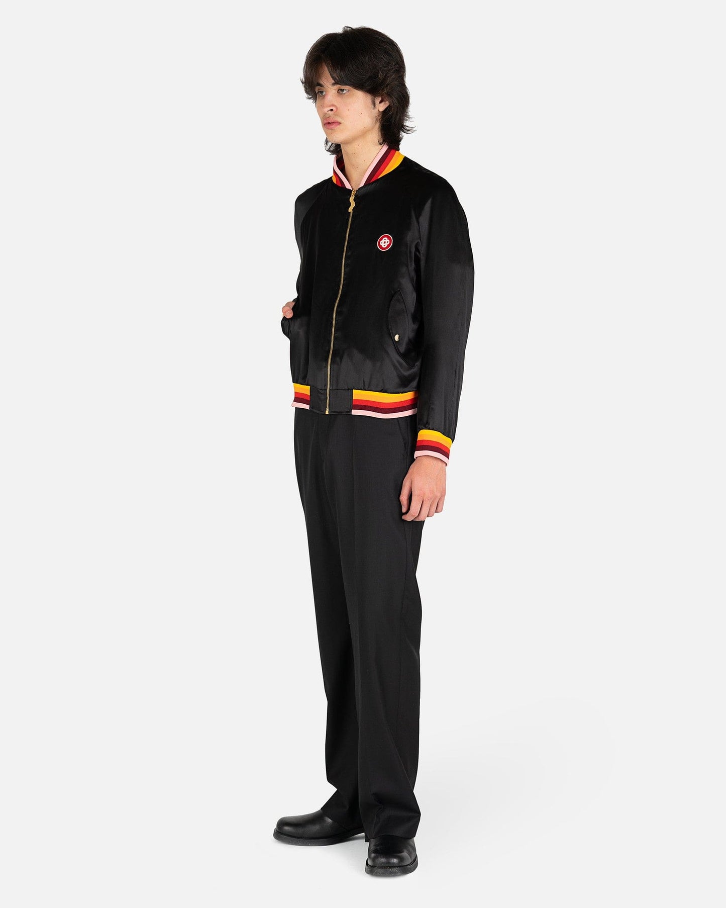 Casablanca Men's Jackets Masao San Souvenir Jacket in Black