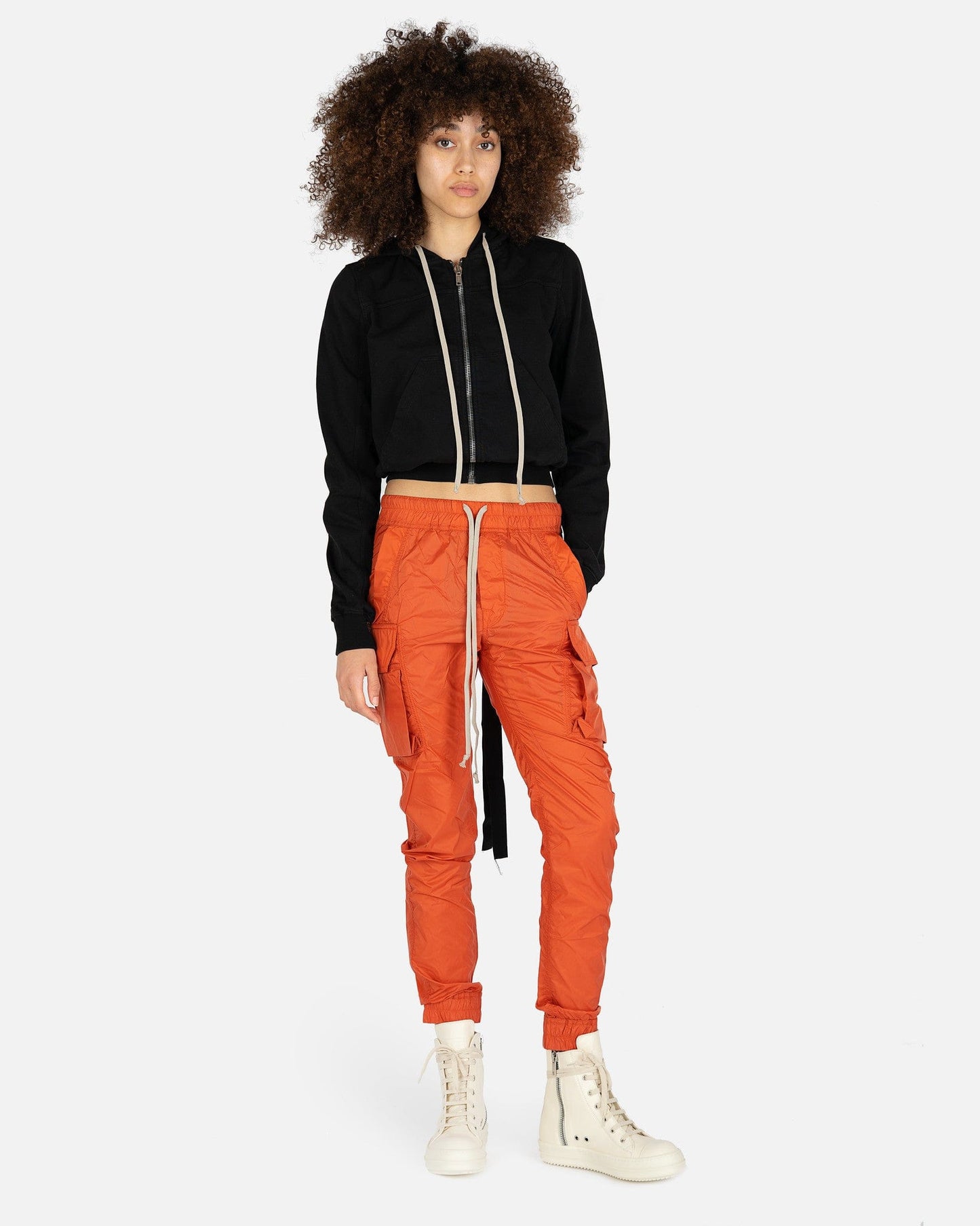 Rick Owens DRKSHDW Women Pants Mastodon Cut Pants in Orange