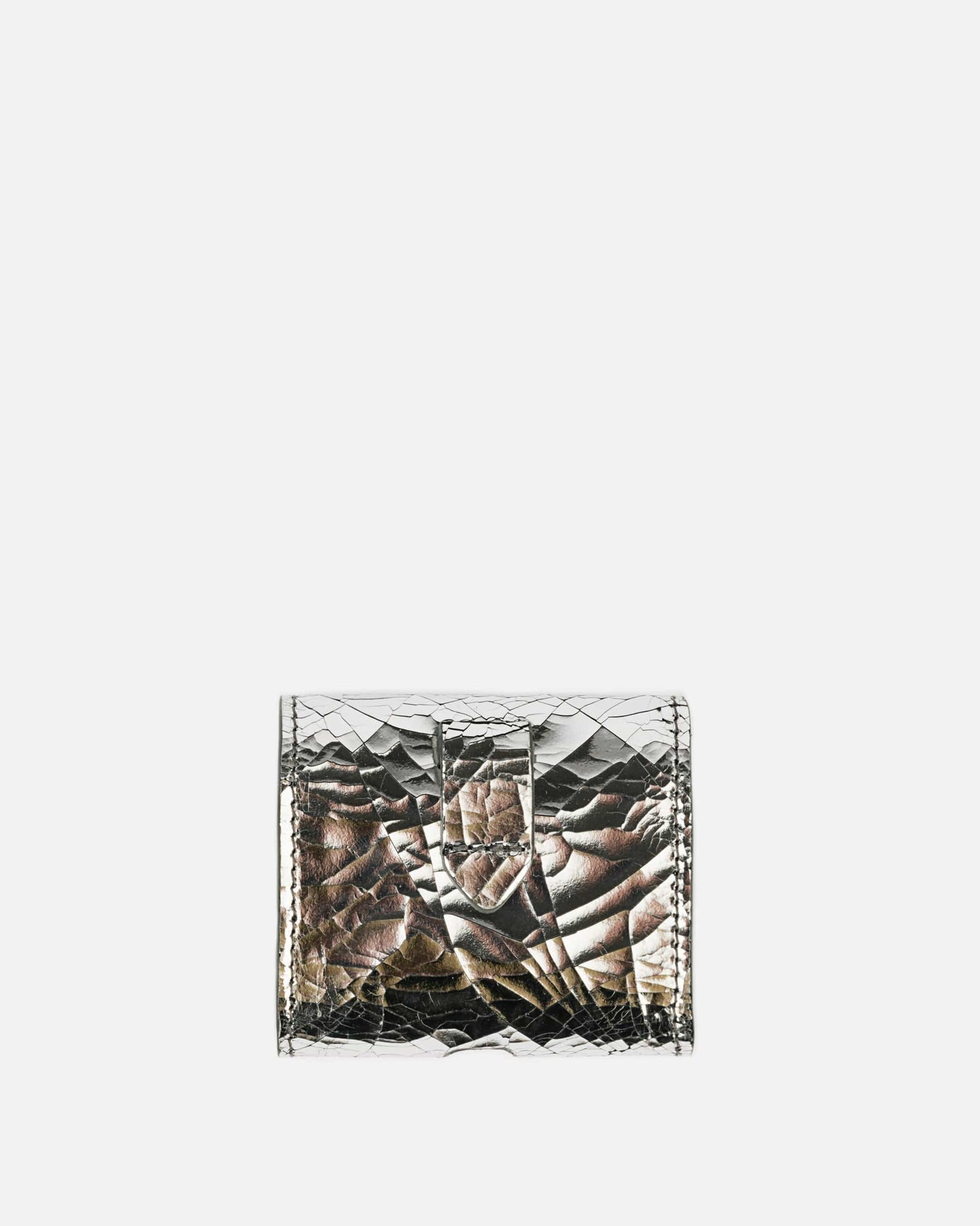 Maison Margiela Leather Goods Mirror Airpod Pro Case in Silver