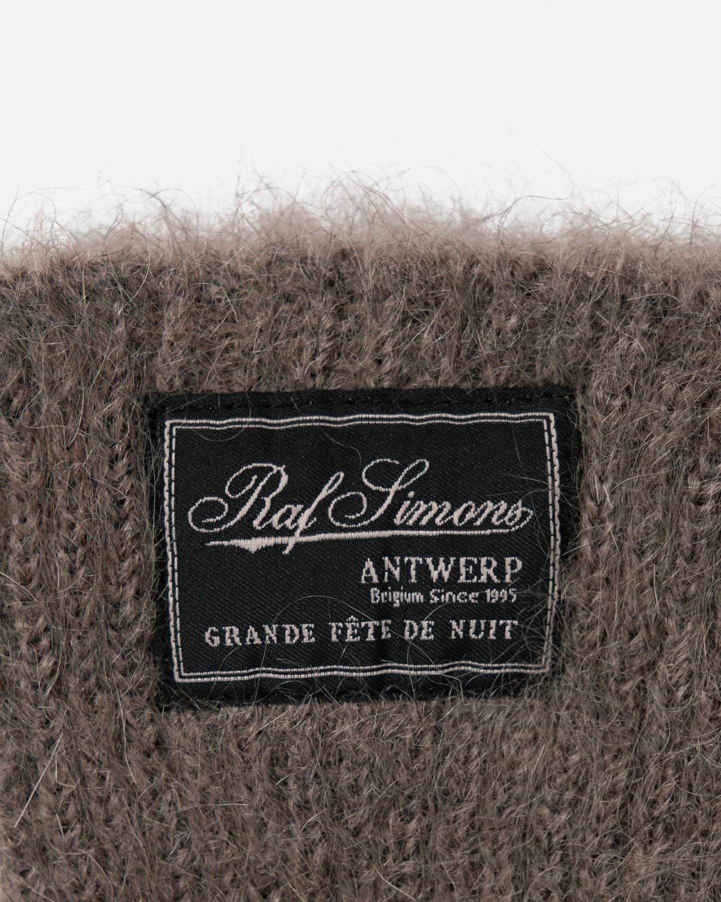 Raf Simons Men's Gloves Mohair Gloves in Taupe