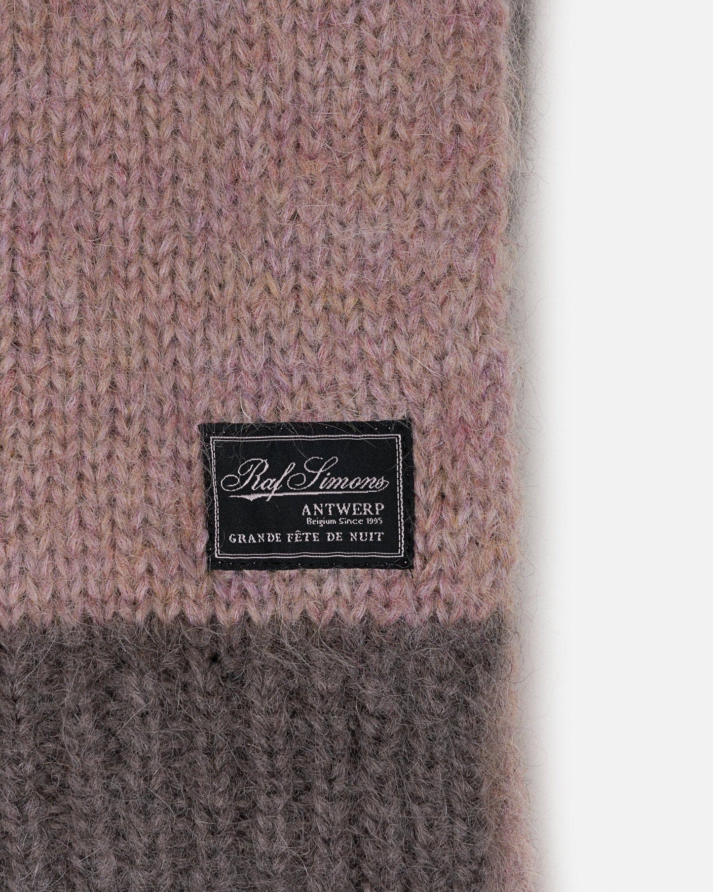 Raf Simons Scarves Mohair Scarf in Brown Pastel Violet