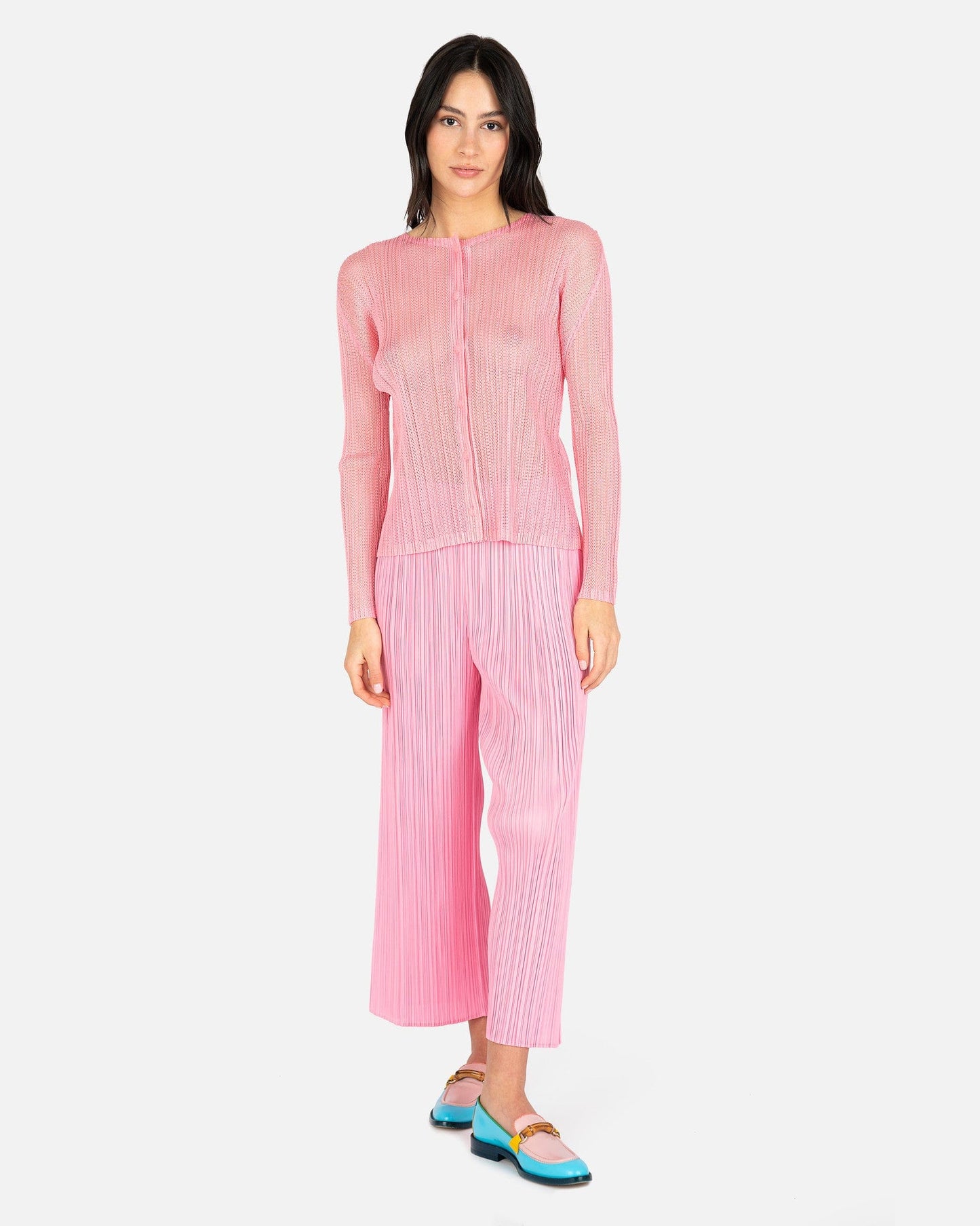 Pleats Please Issey Miyake Women Pants Monthly Colors: March Pants in Pink