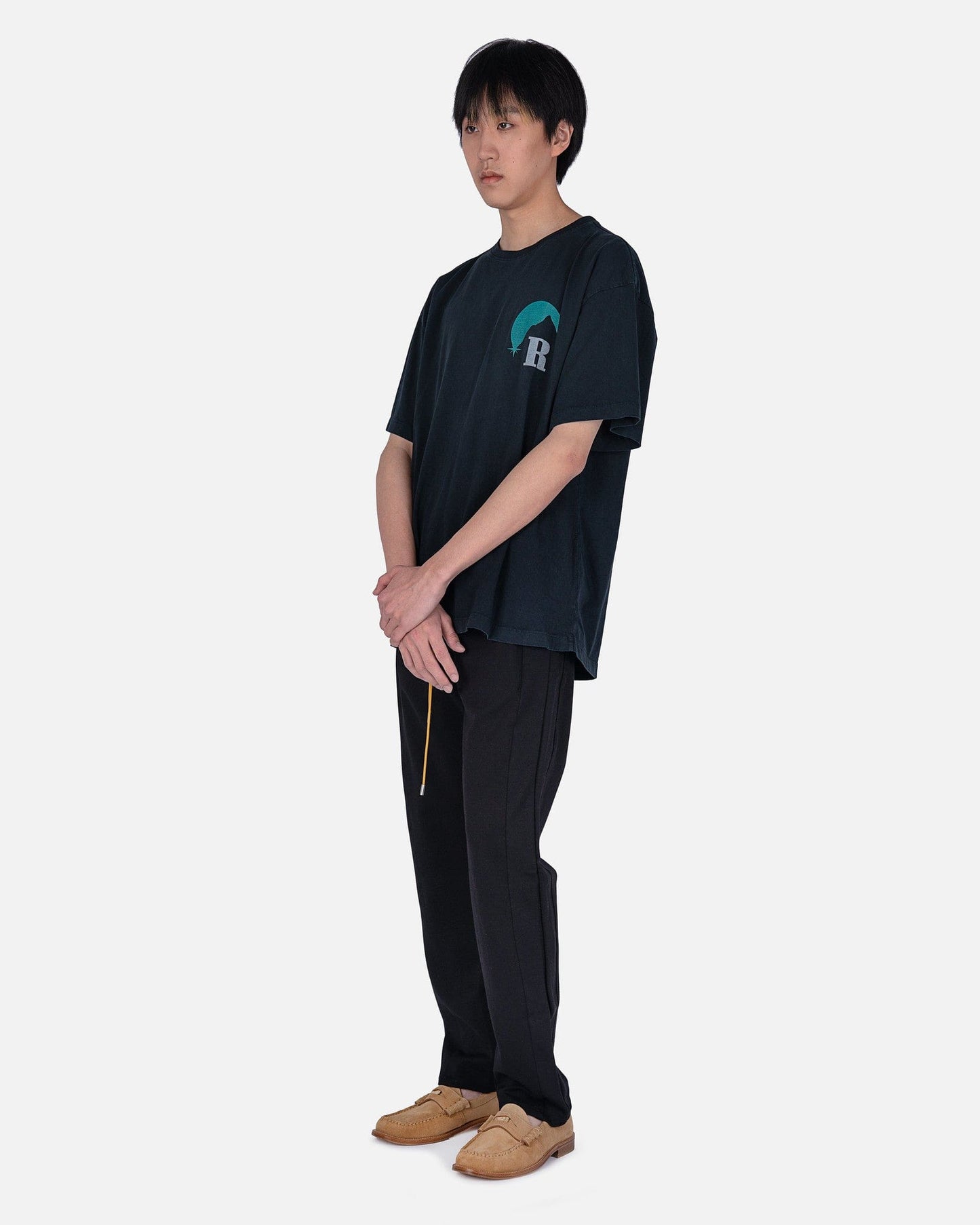 Rhude Men's T-Shirts Moonlight T-Shirt in Vintage Black