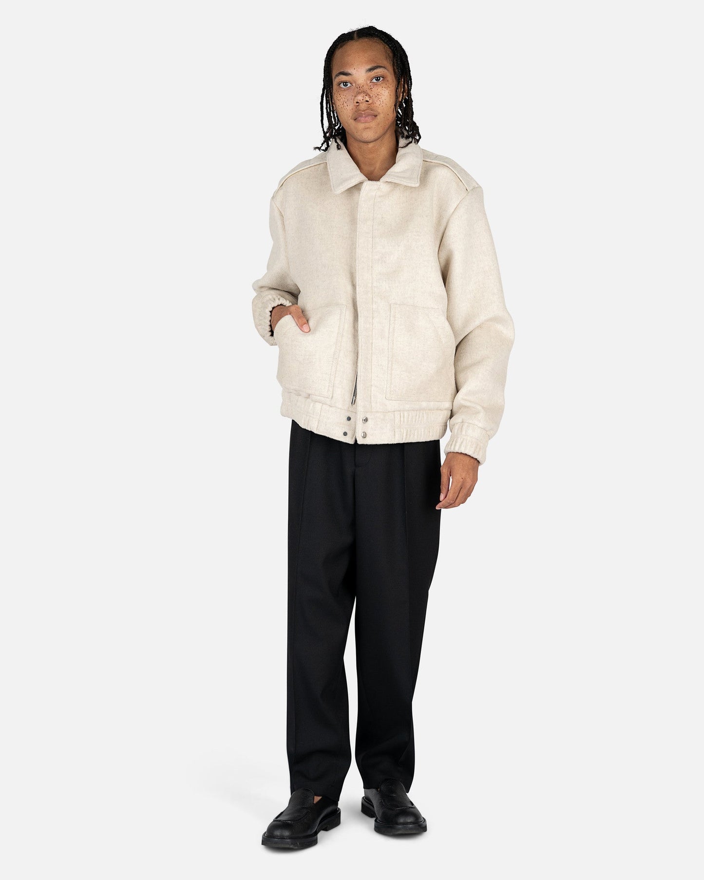 Rhude Men's Jackets Newman Jacket in Heather Grey