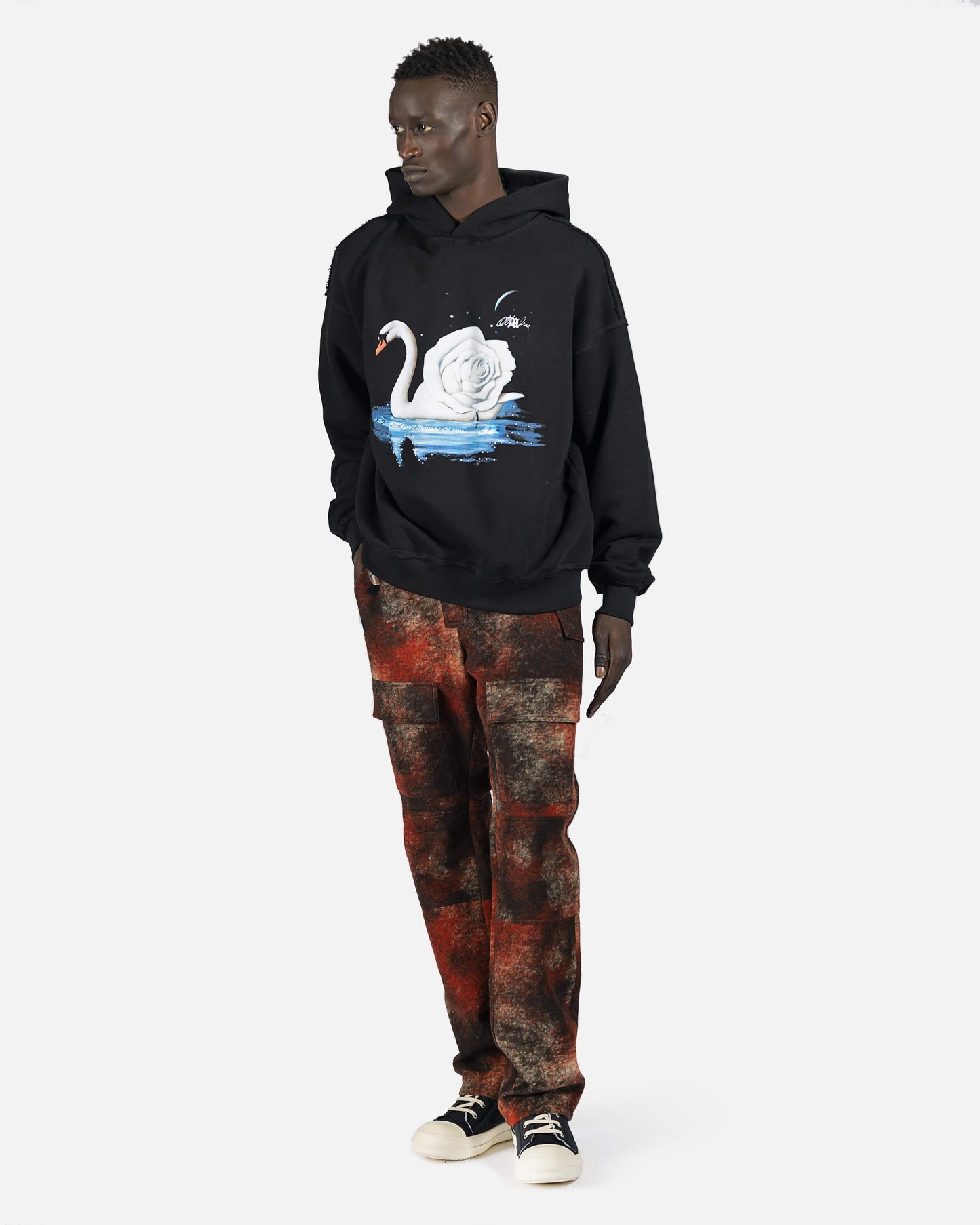 MISBHV Men's Sweatshirts Night Swan Hoodie in Black