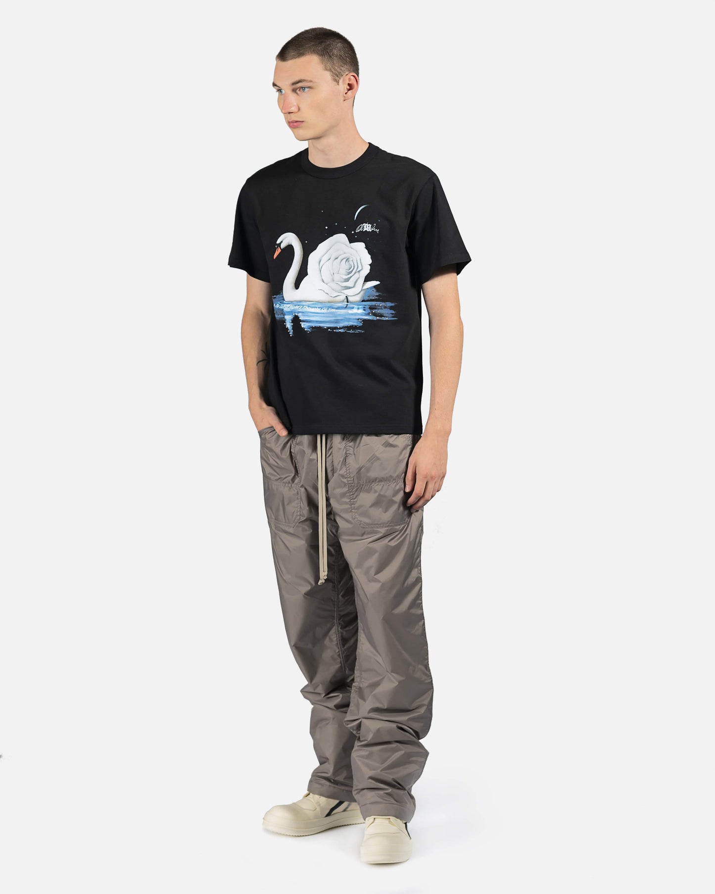 MISBHV Men's T-Shirts Night Swan T-Shirt in Black