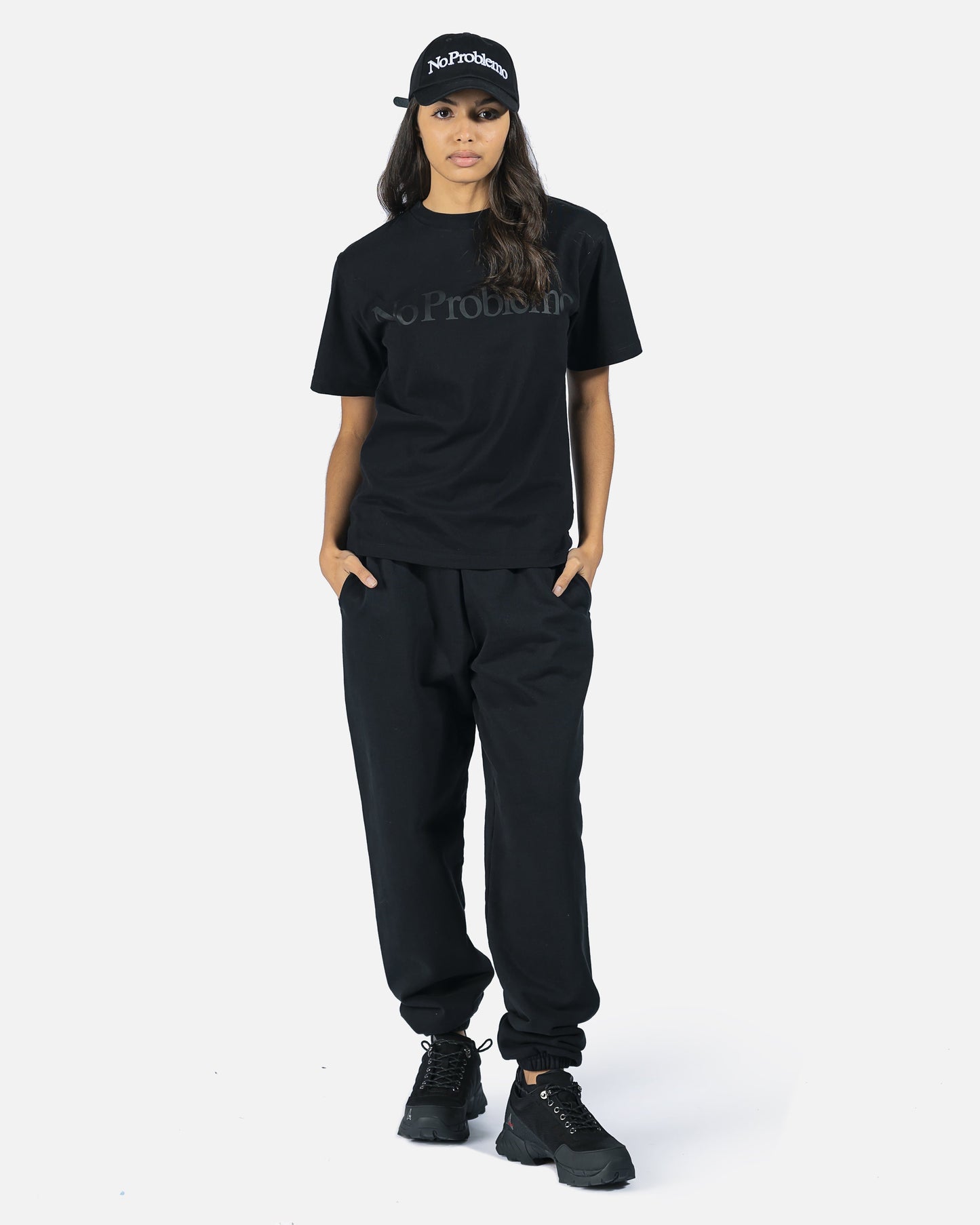 Aries Women T-Shirts No Problemo Shortsleeve Tee in Black