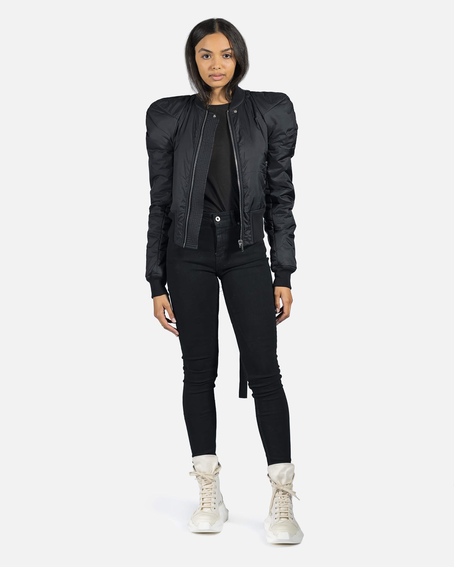 Rick Owens DRKSHDW Women Jackets Nylon Bomber in Black