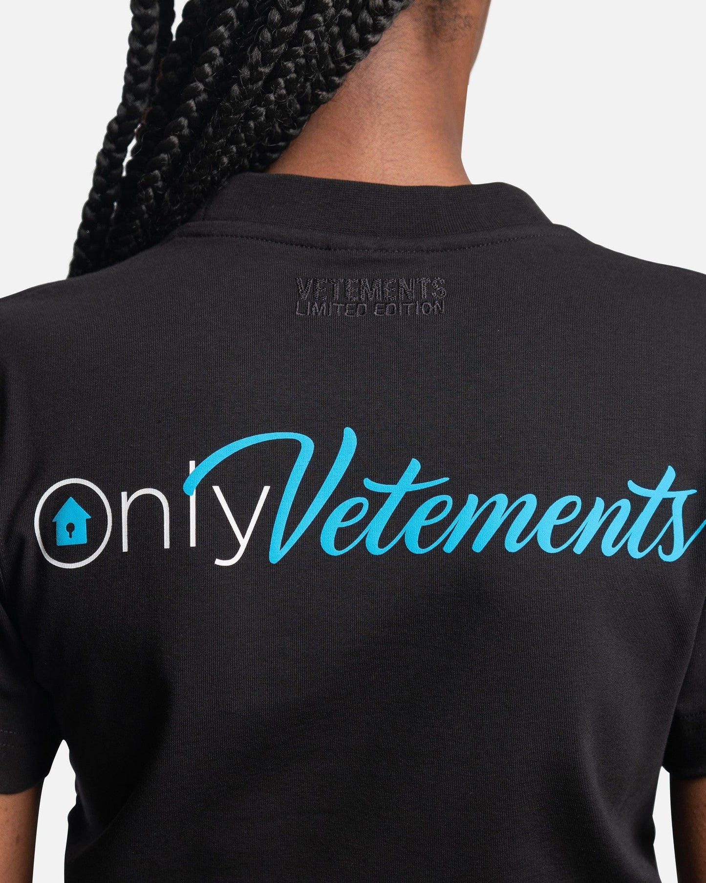 VETEMENTS Women T-Shirts Only Vetements Fitted T-Shirt in Black