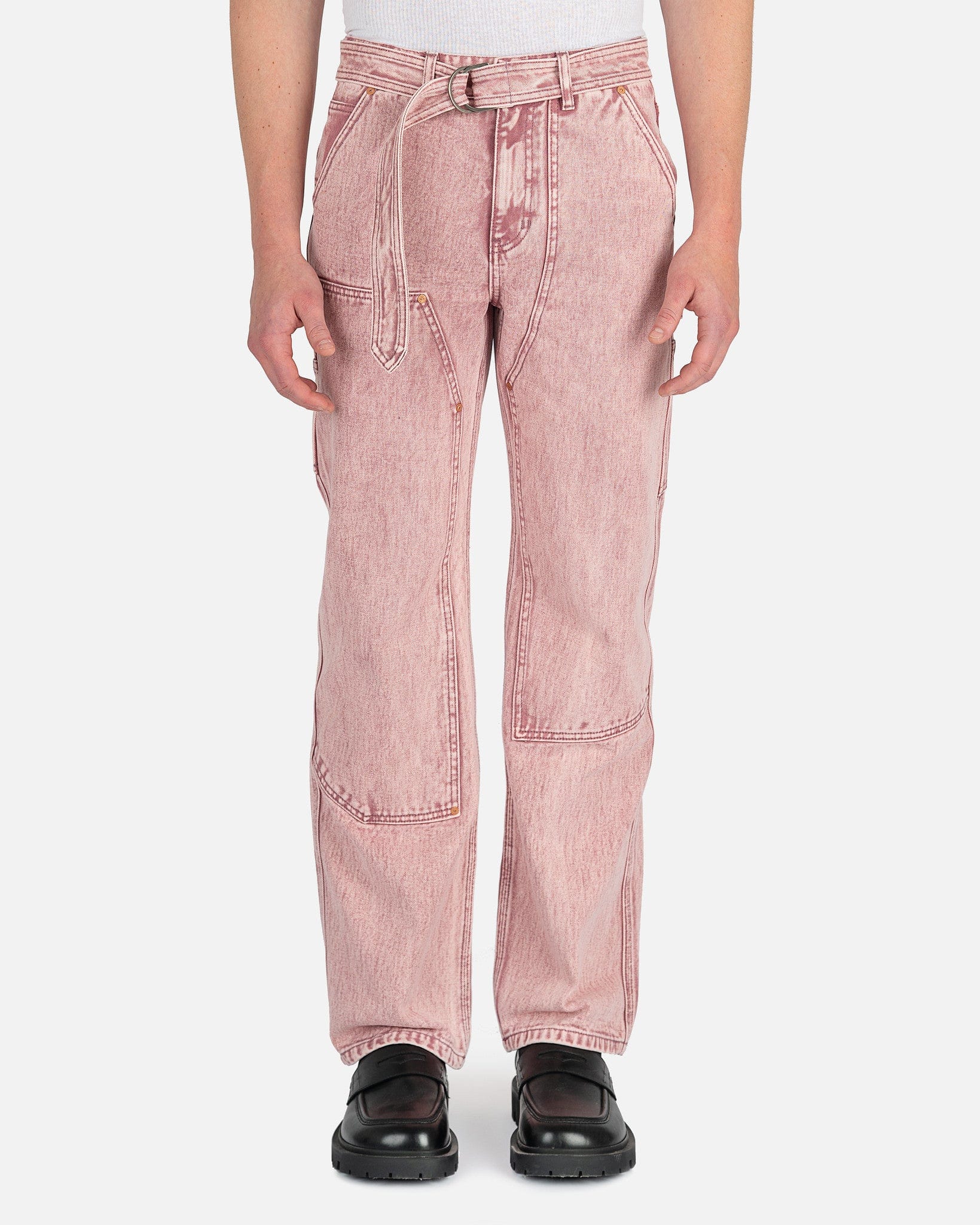 Andersson Bell Animal Motif Cargo Pants with Corduroy Detail men