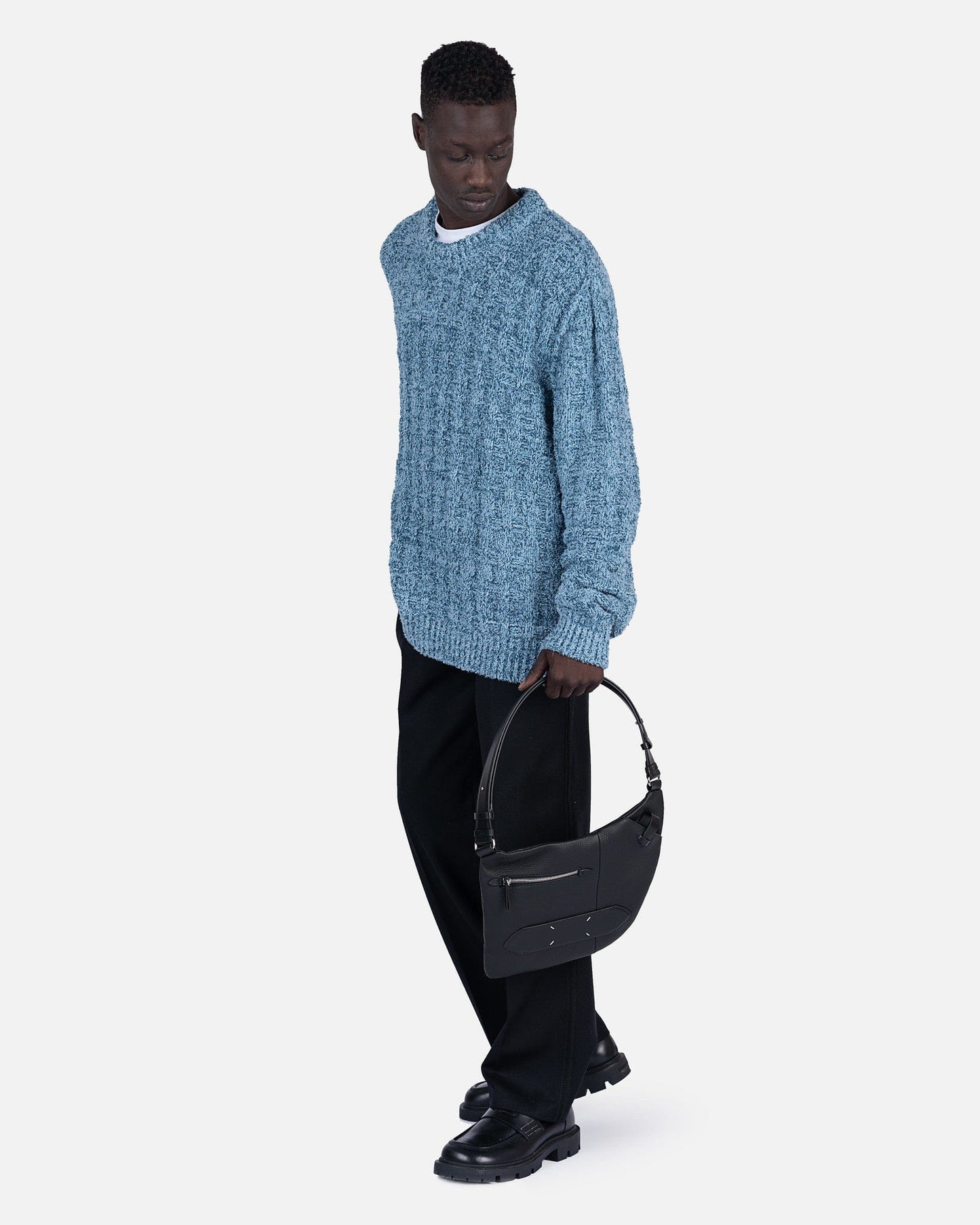 Maison Margiela Sweater Oversized Sweater in Light Blue