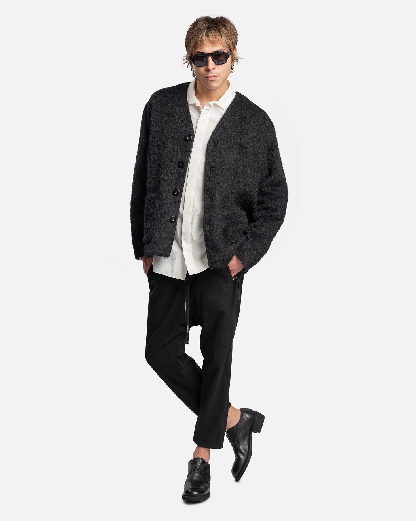 Boris Bidjan Saberi Men's Pants P25 Baggy Pants in Black