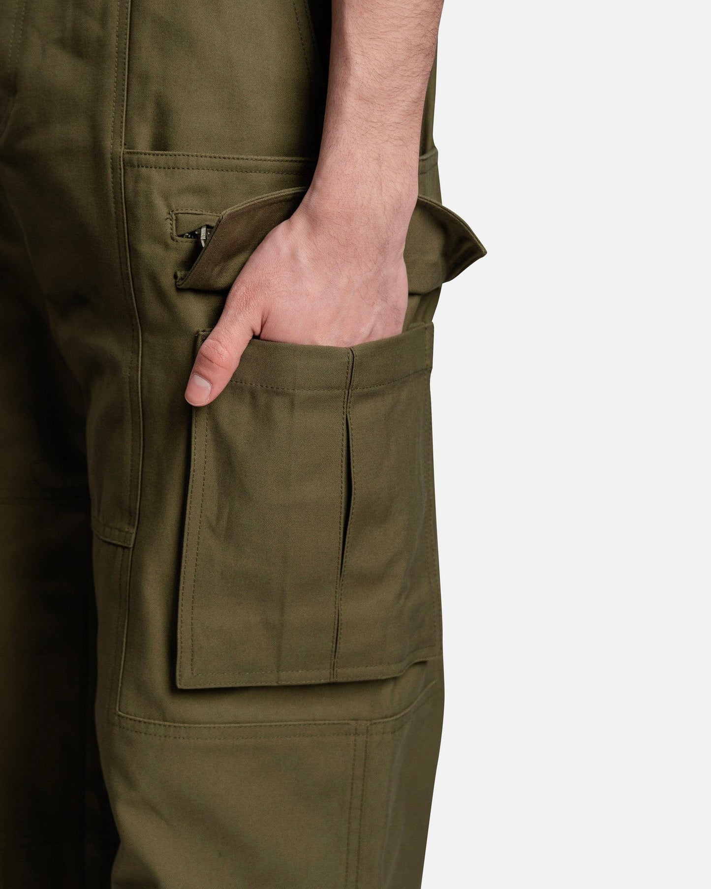 Juun.J Men's Pants Painter Denim in Khaki