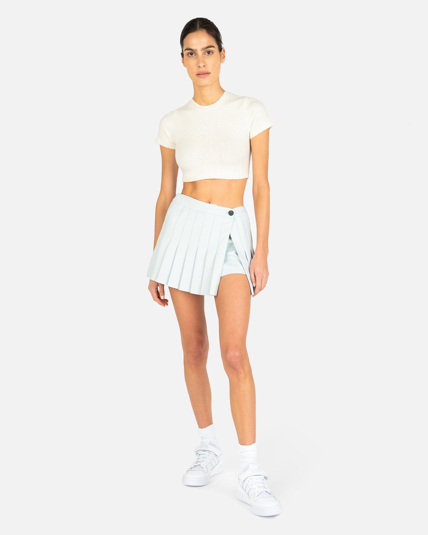 Sandy Liang Women Skirts Paris Skort in Powder Blue