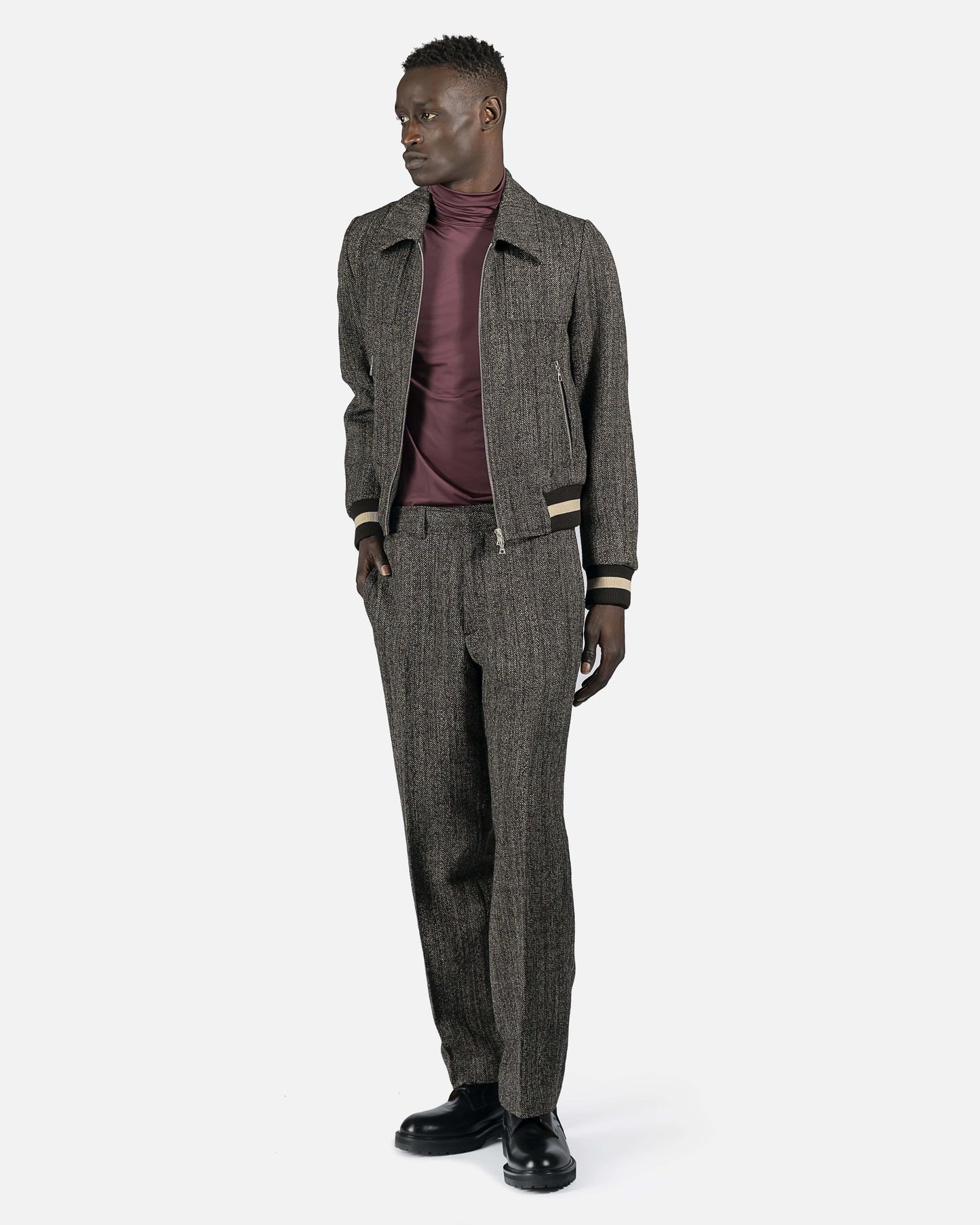 Dries Van Noten Men's Pants Paurel Pants in Dark Brown