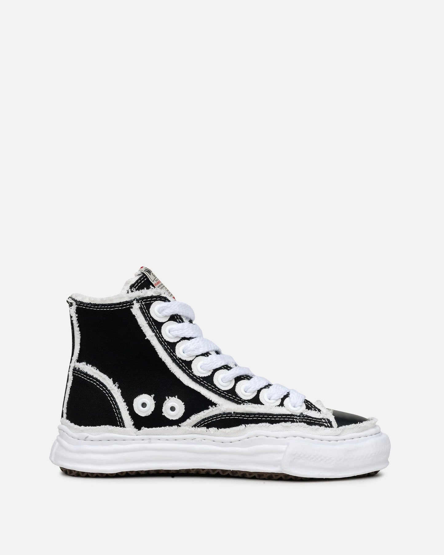 Maison Mihara Yasuhiro Men's Sneakers Peterson Overhanging Canvas High in Black