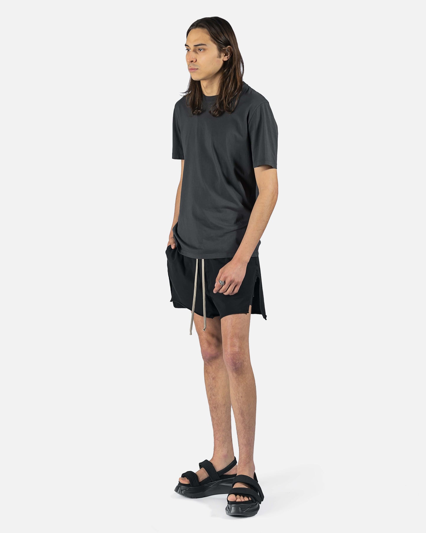 Rick Owens DRKSHDW Men's Shorts Phleg Boxer Shorts in Black