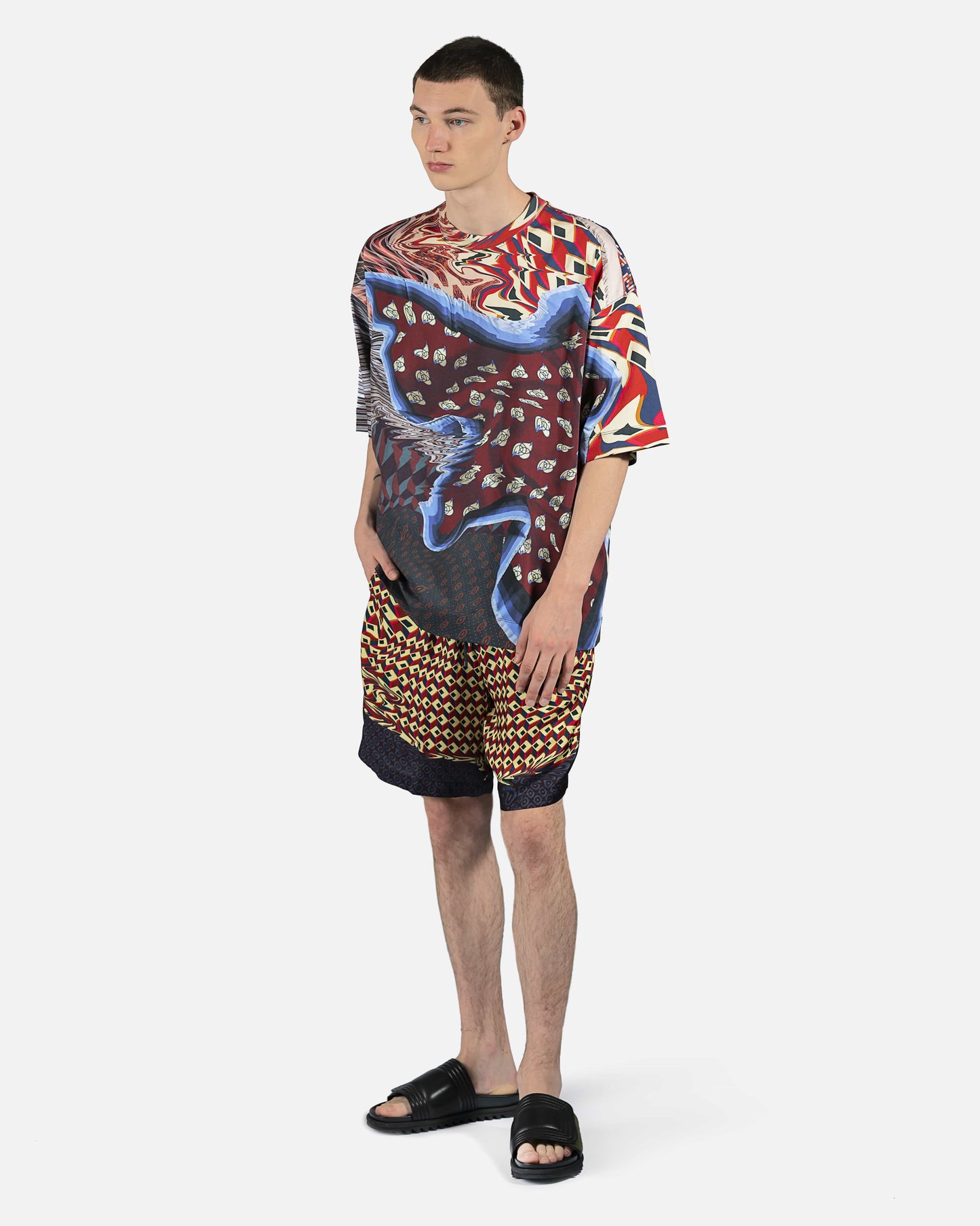Dries Van Noten Men's Shorts Piperi Shorts in Red