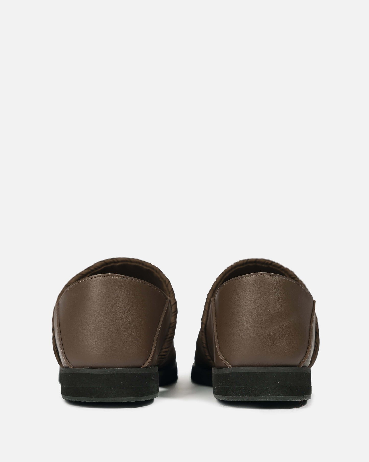 Pleats Please Issey Miyake Women's Shoes Pleats Slip-On Loafer in Brown