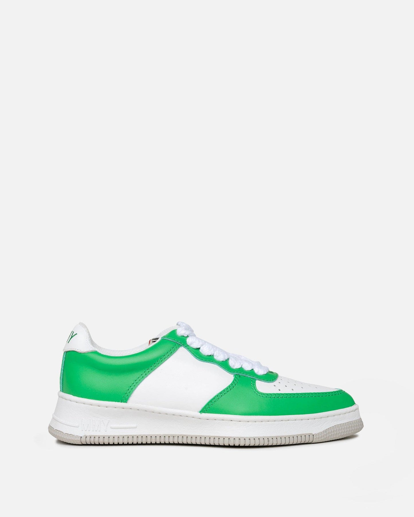 Maison Mihara Yasuhiro Women Sneakers Pointed Leather Low Sneakers in Green/White
