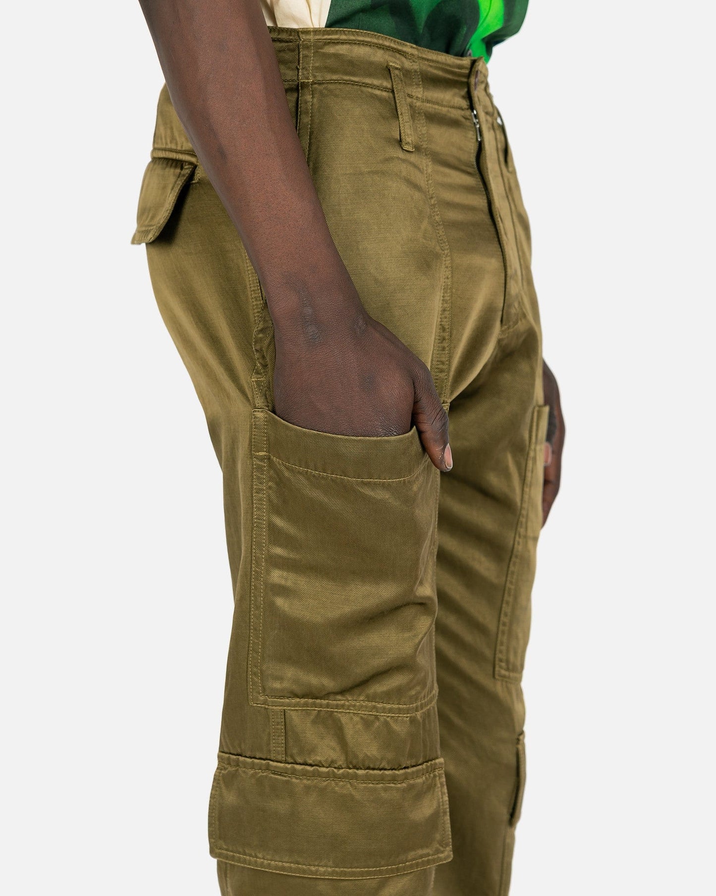 Dries Van Noten Men's Pants Pray Pants in Khaki