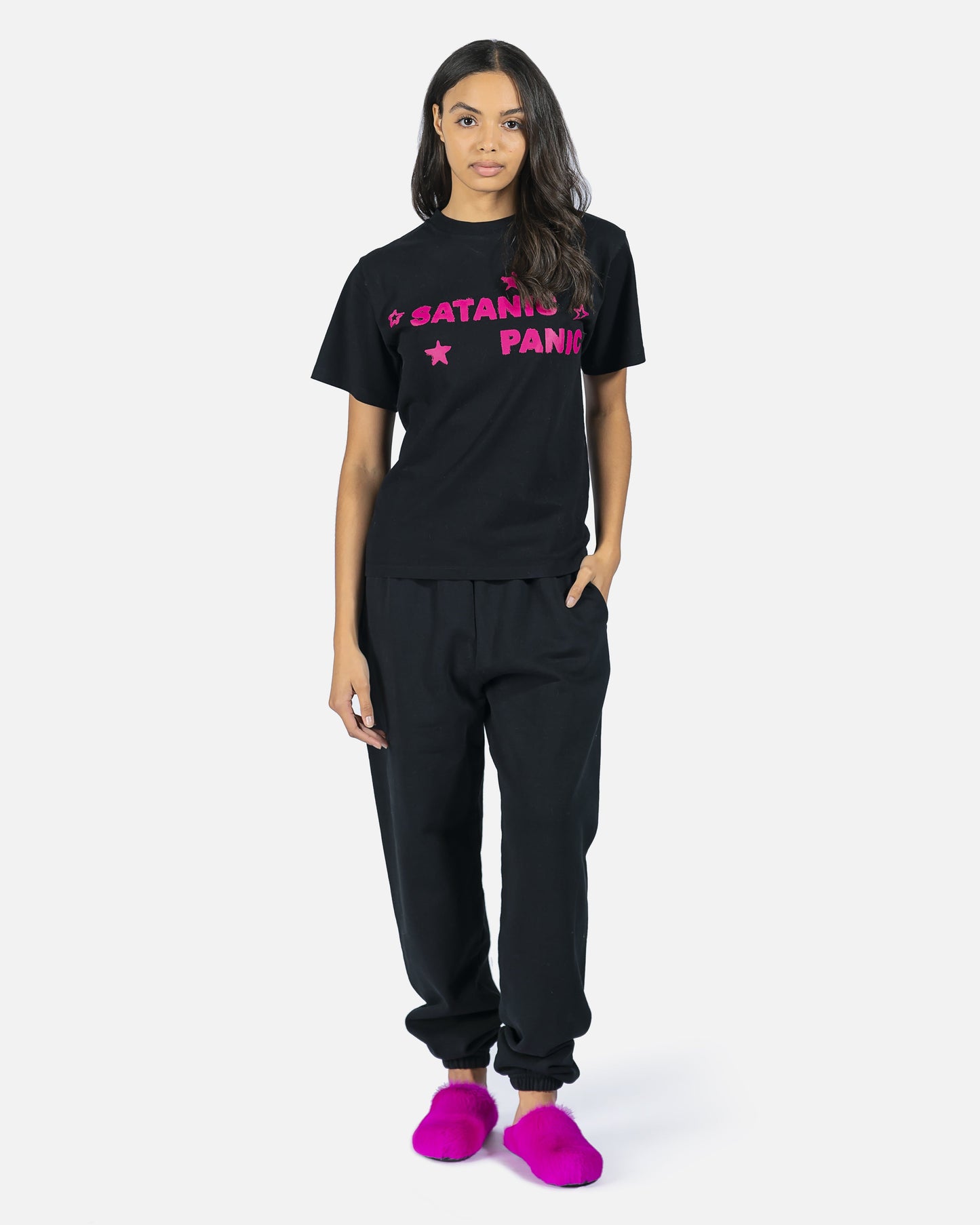 Aries Women Pants Premium Temple Sweatpant in Black