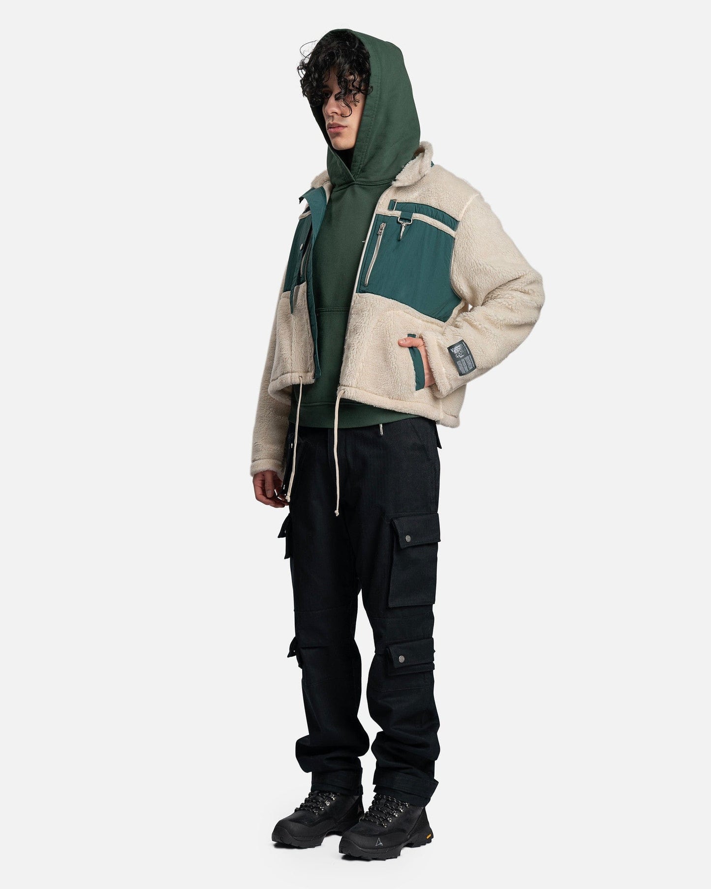 Reese Cooper Men's Sweatshirts RCI Compass Hooded Sweatshirt in Forest