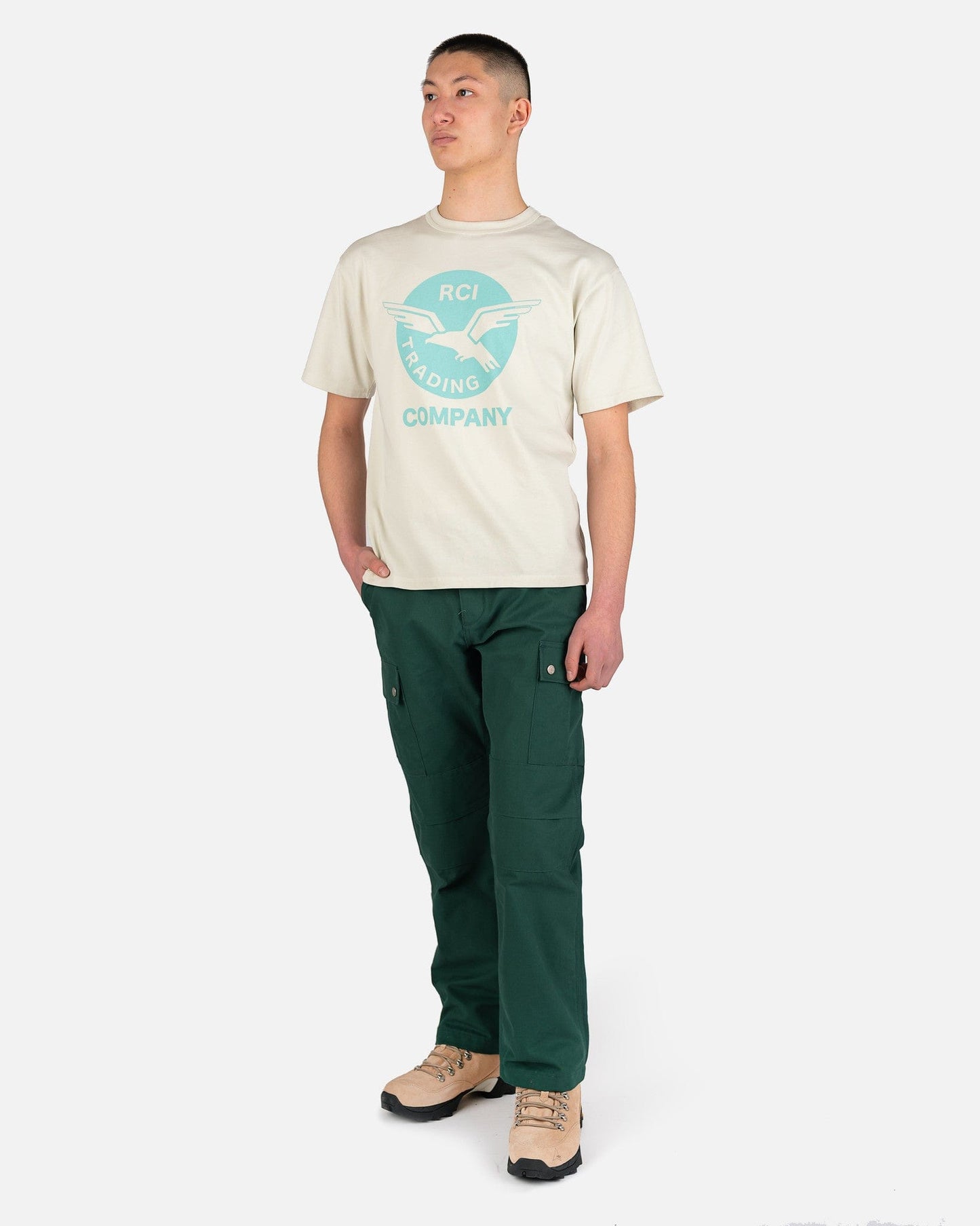 Reese Cooper Men's T-Shirts RCI Trading Company T-Shirt in White