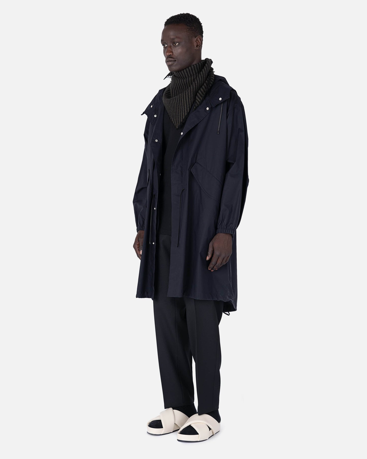 Jil Sander Men's Pants Recycled Polyester Gabardine in Black