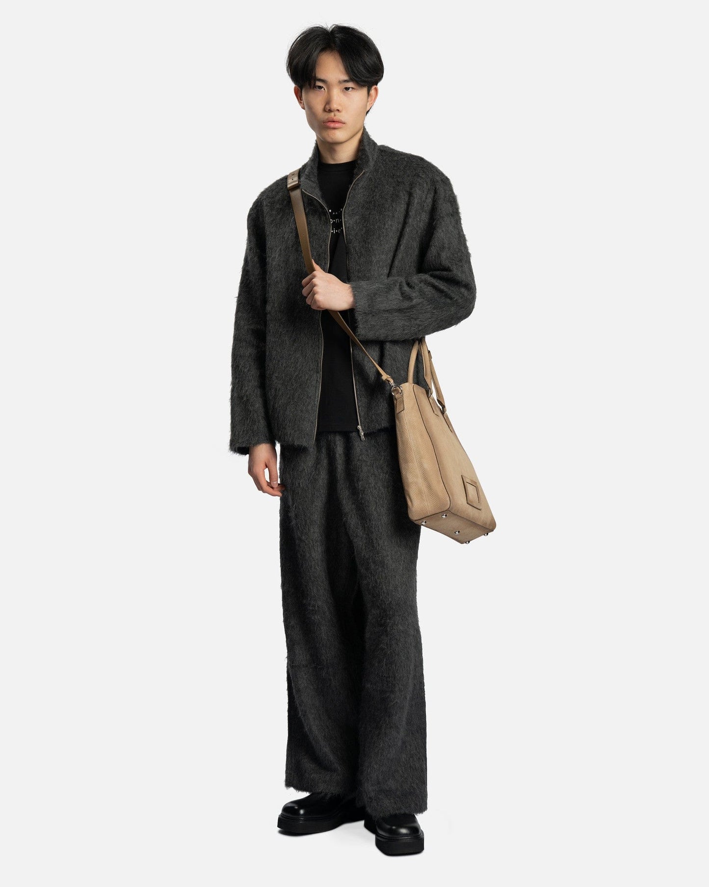 Our Legacy Men's Pants Reduced Trousers in Ash Grey Alpaca