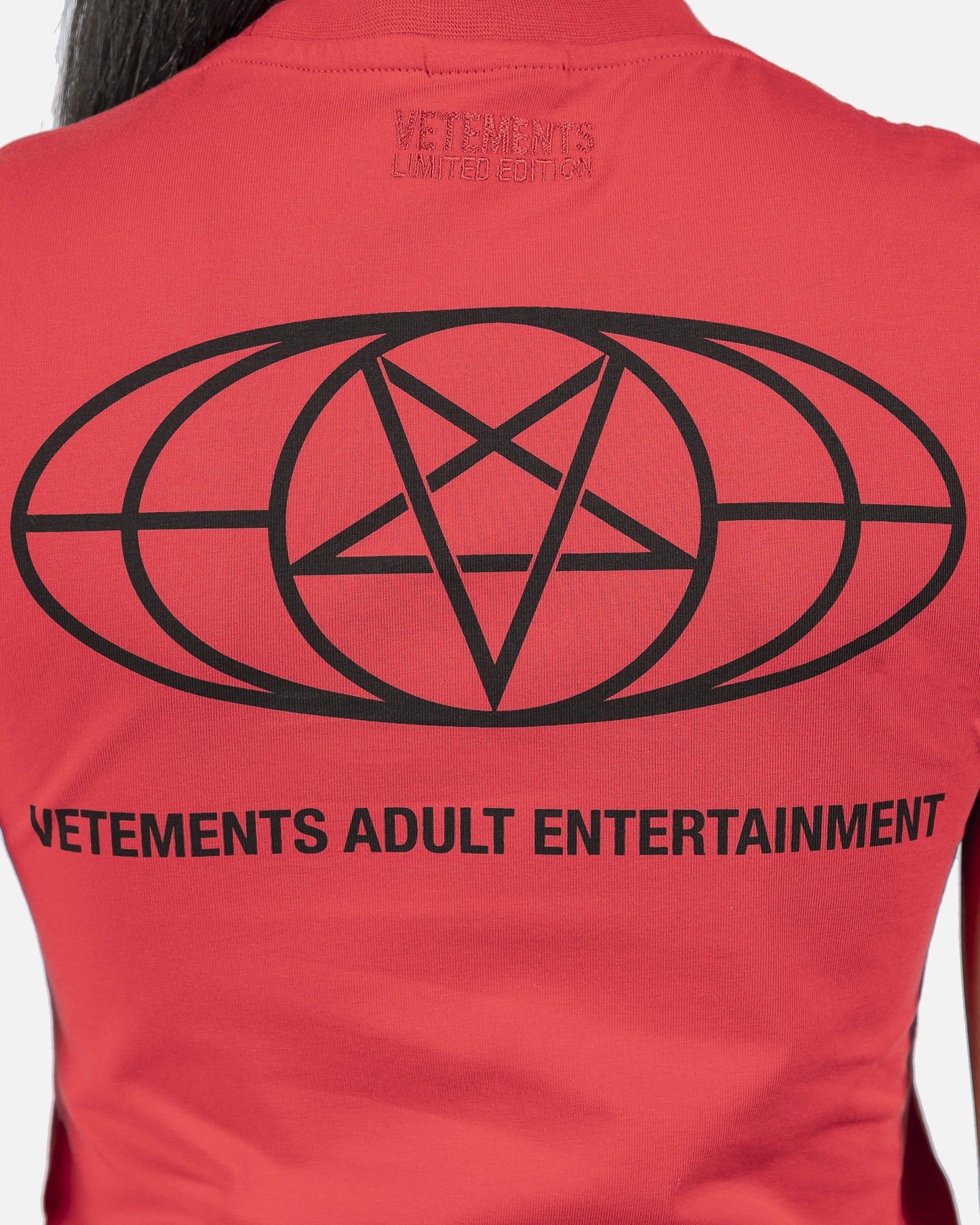 VETEMENTS Women T-Shirts Restricted Fitted Shirt in Red