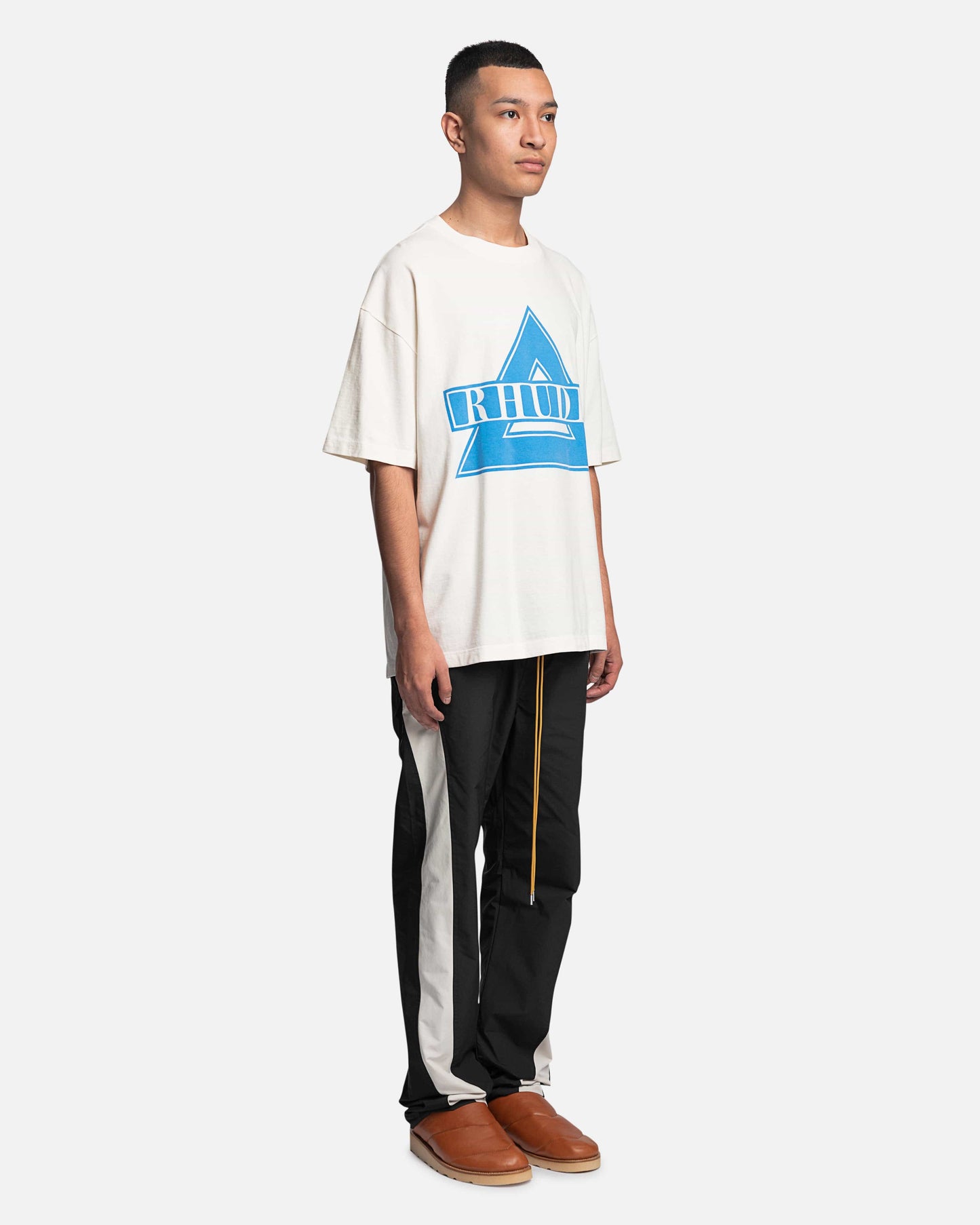 Rhude Men's T-Shirts Rhude Triangle T-Shirt in Vintage White