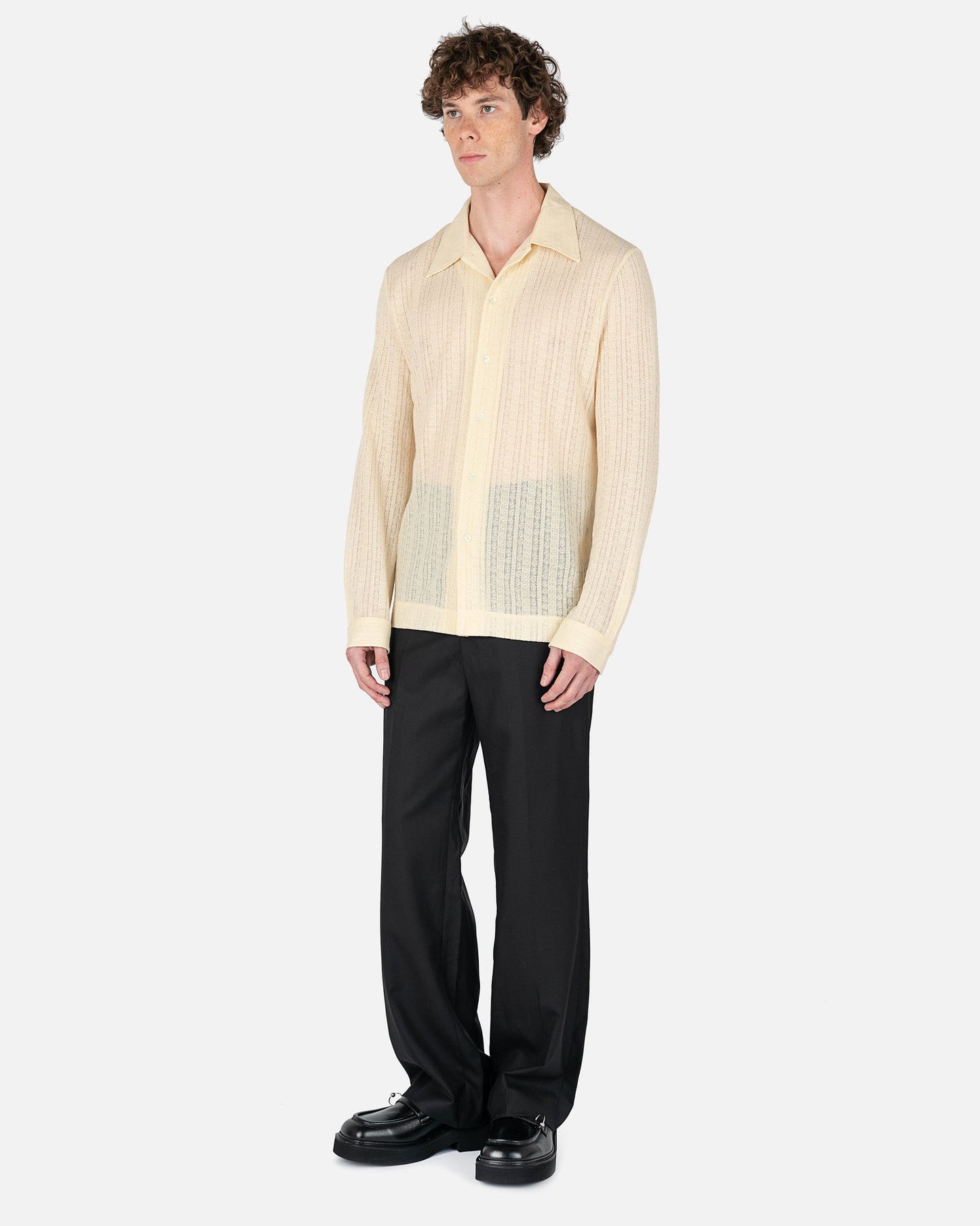 Séfr Men's Shirts Ripley Shirt in Medallion Ivory