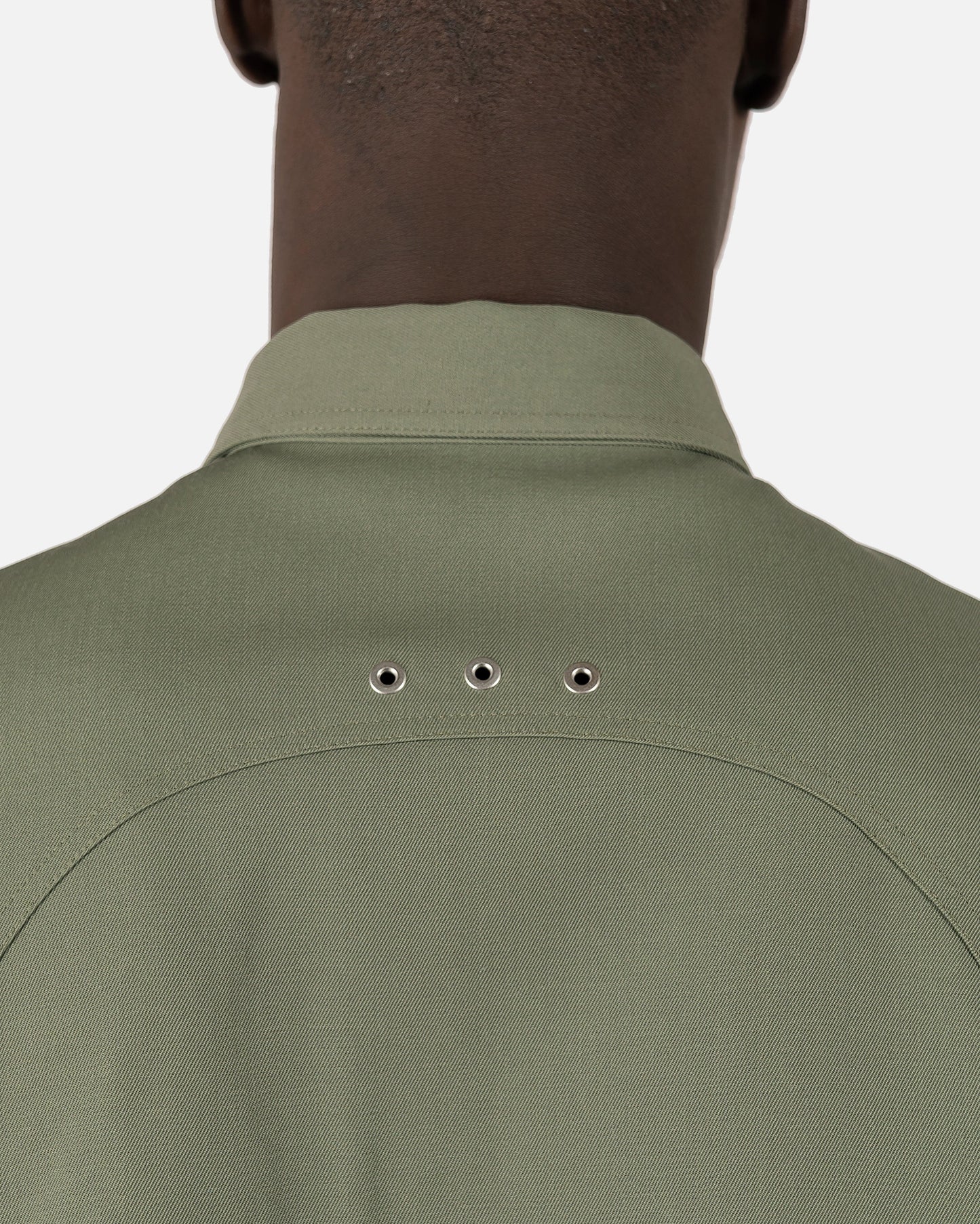 Jil Sander Men's Shirts Sharp Wool Shirt in Green