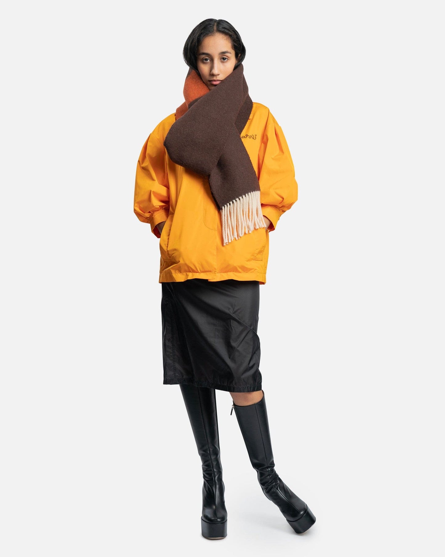 Maison Margiela Women Skirts Sheer Pencil Skirt in Black