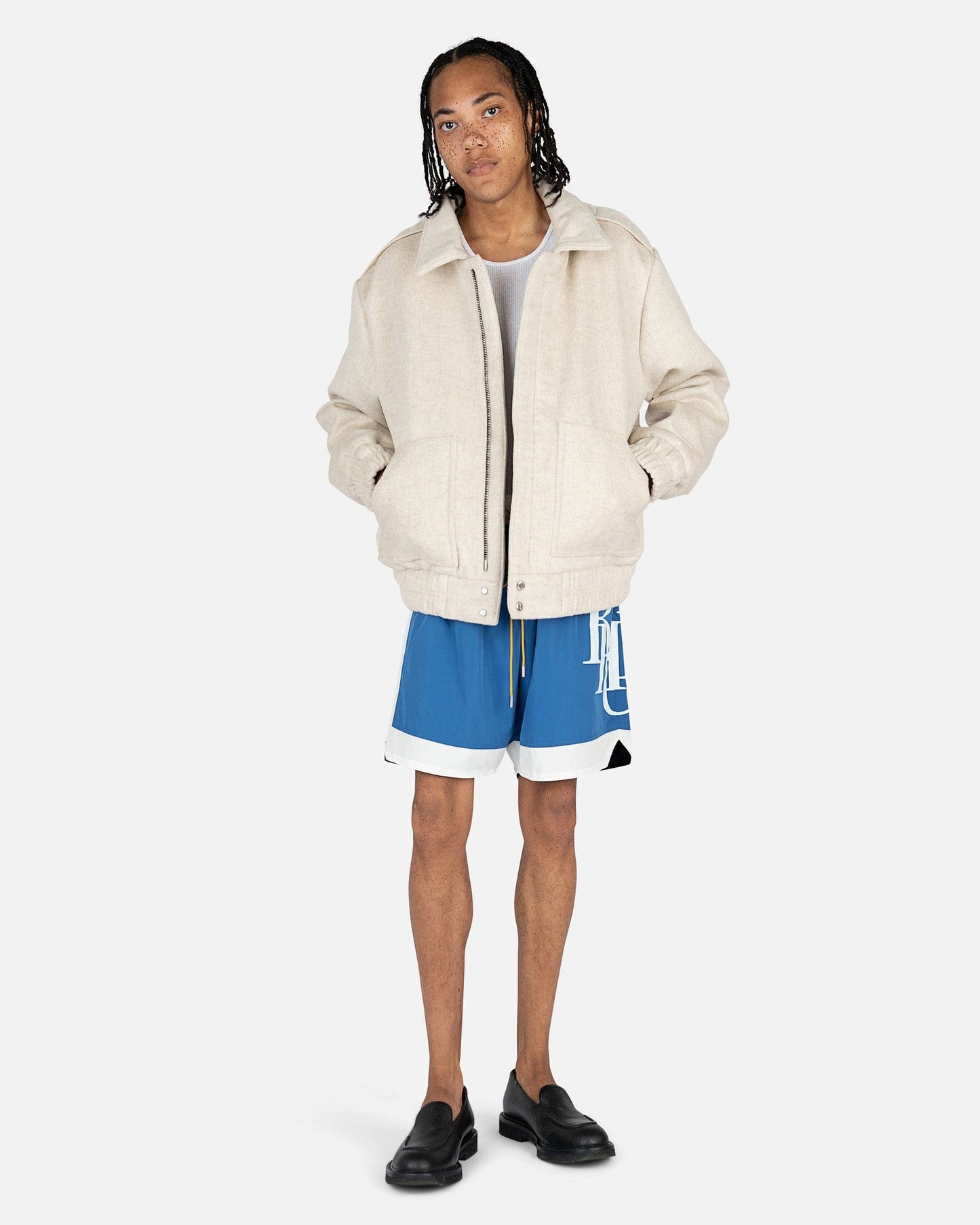 Rhude Men's Shorts Side Logo Short in Royal Blu