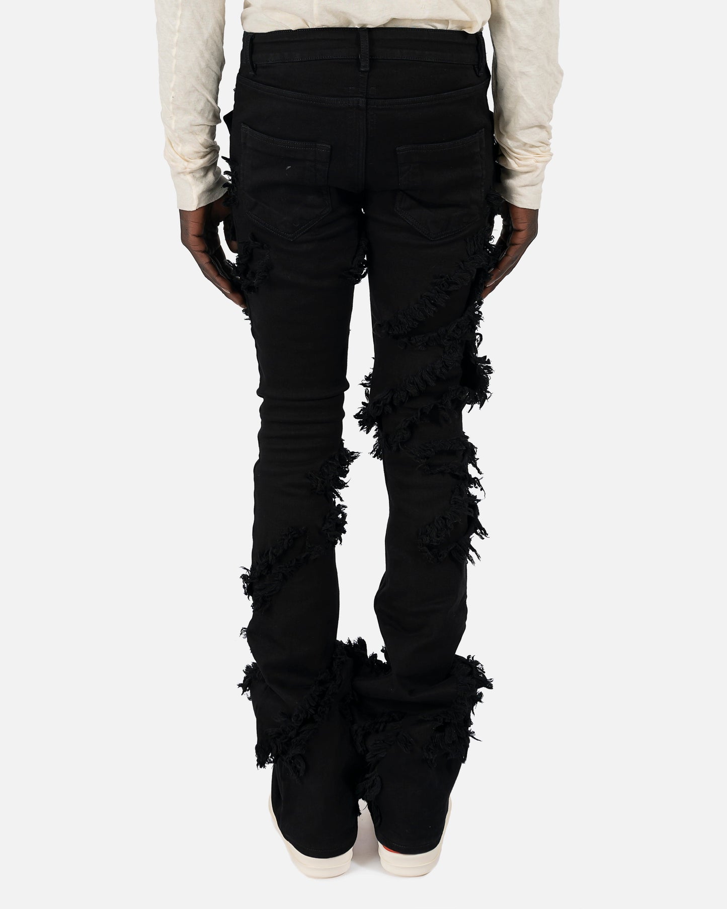 Rick Owens DRKSHDW Men's Pants Slashed Tyrone Bootcut