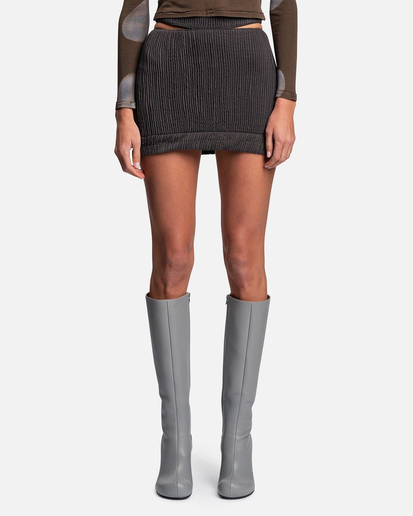 Eckhaus Latta Women Skirts Sliced Skirt in Nightfall