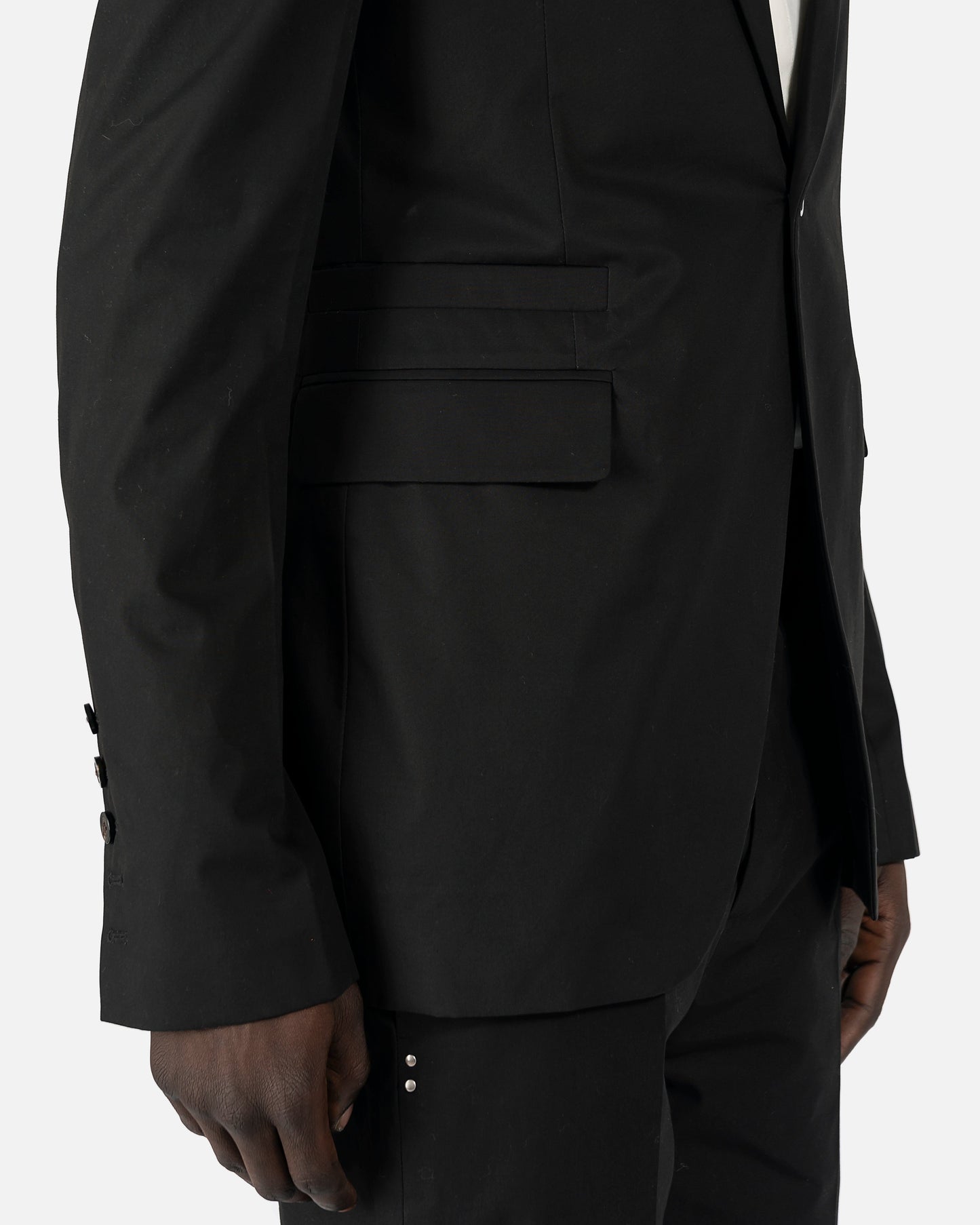 Rick Owens Men's Jackets Soft Blazer in Black