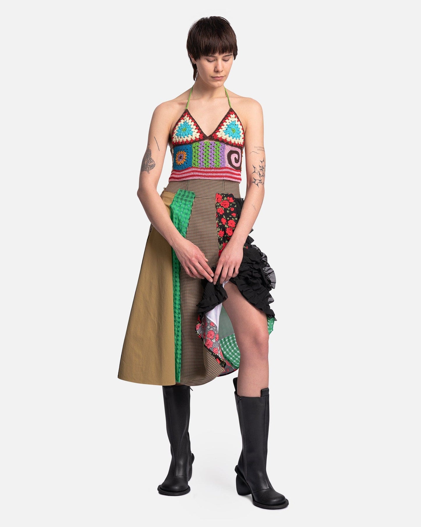 Andersson Bell Women Skirts Spanish Combination Skirt in Red