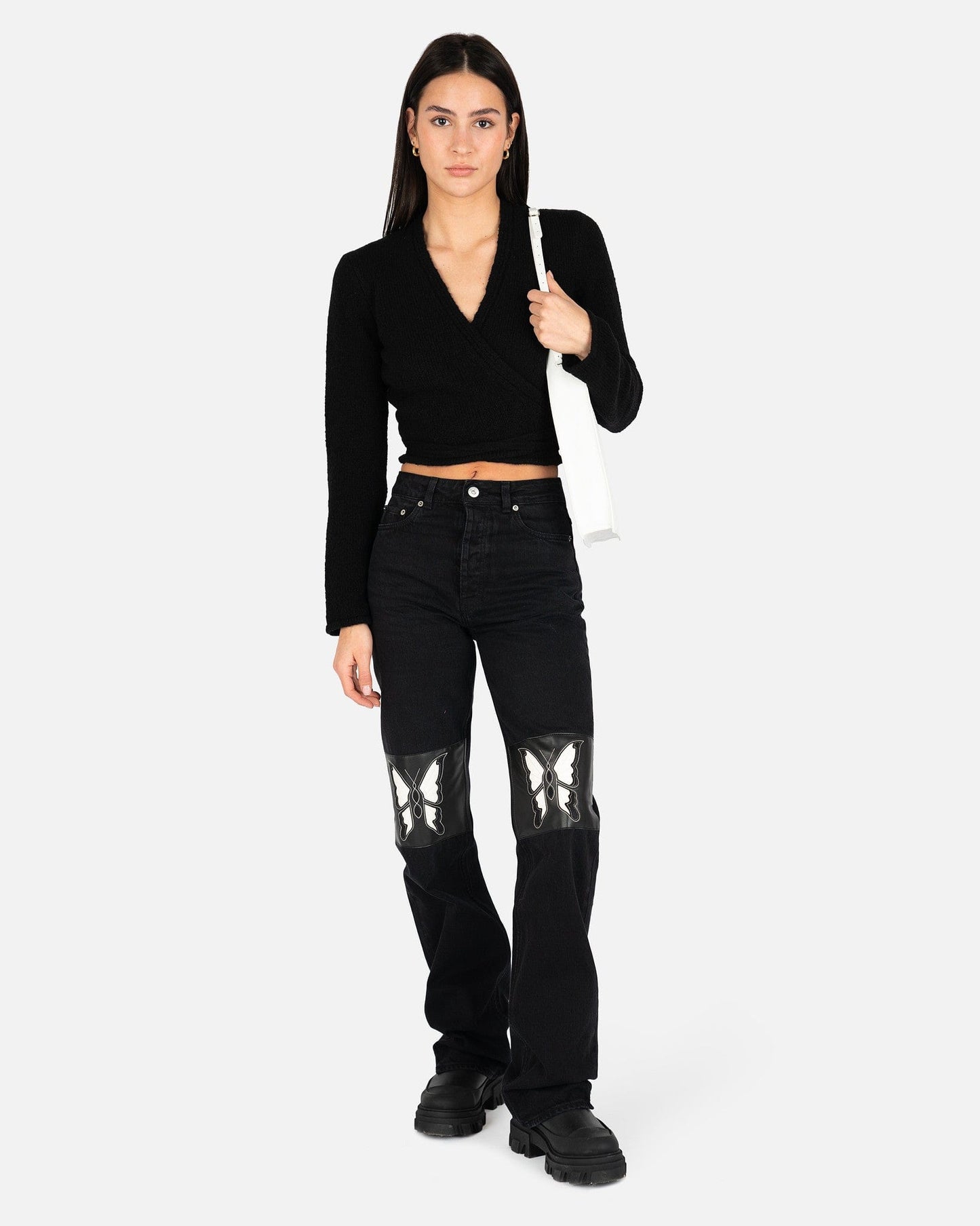 Our Legacy Women Pants Spiral Cut Denim in Black