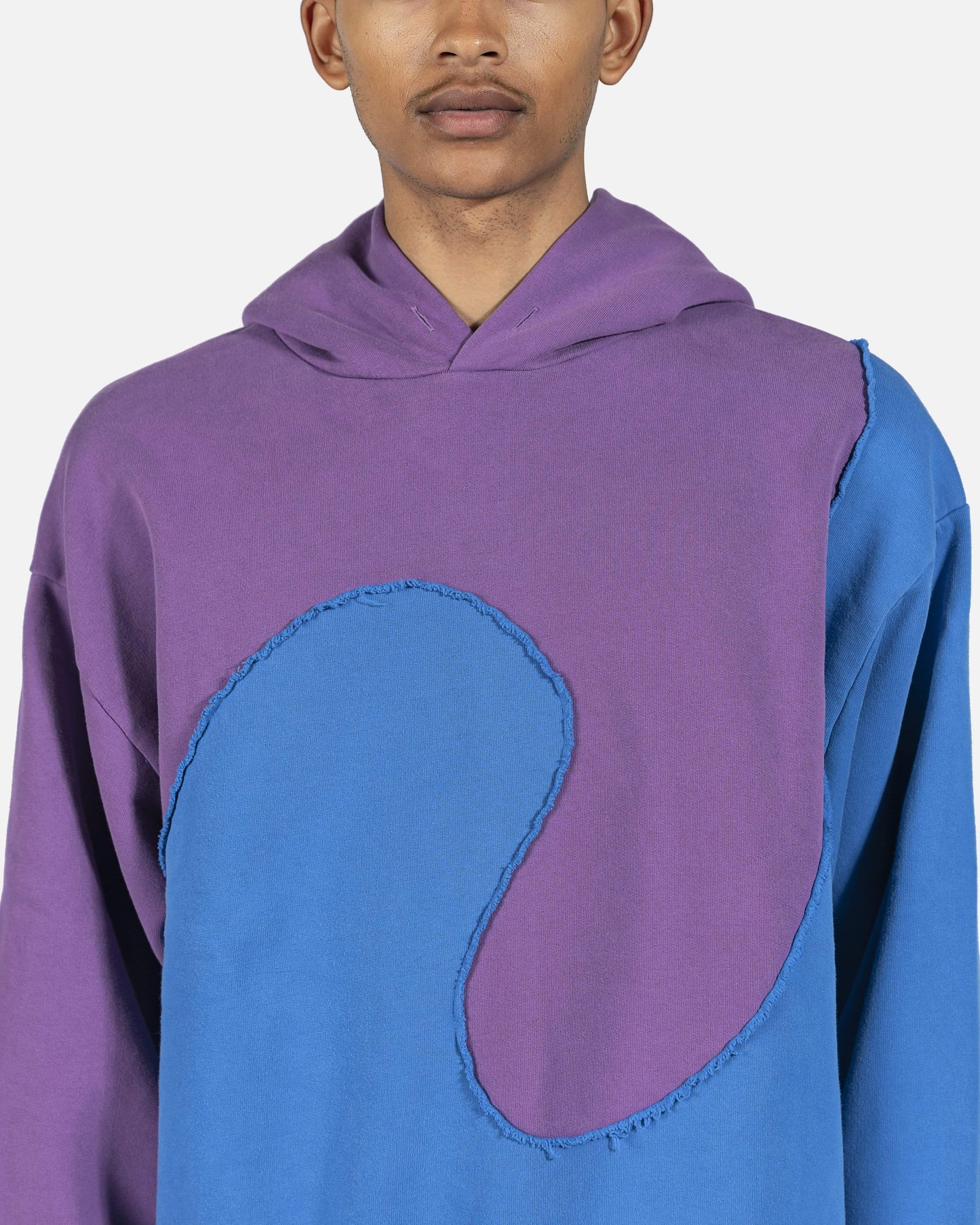 ERL Men's Sweatshirts Spiral Hoodie in Blue/Purple