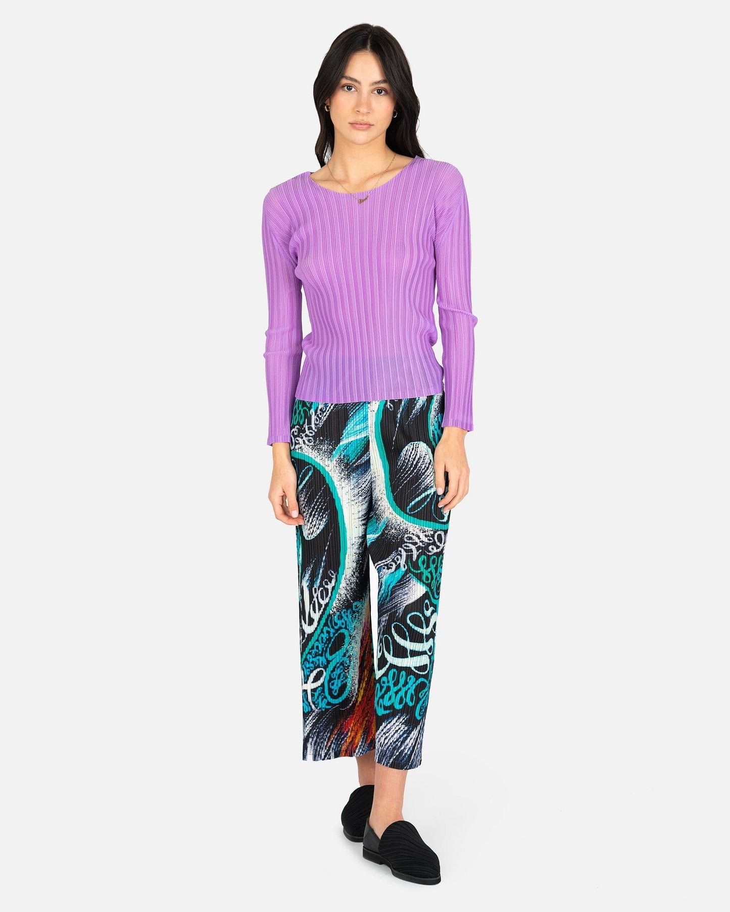 Pleats Please Issey Miyake Women Pants Stormy Pants in Black