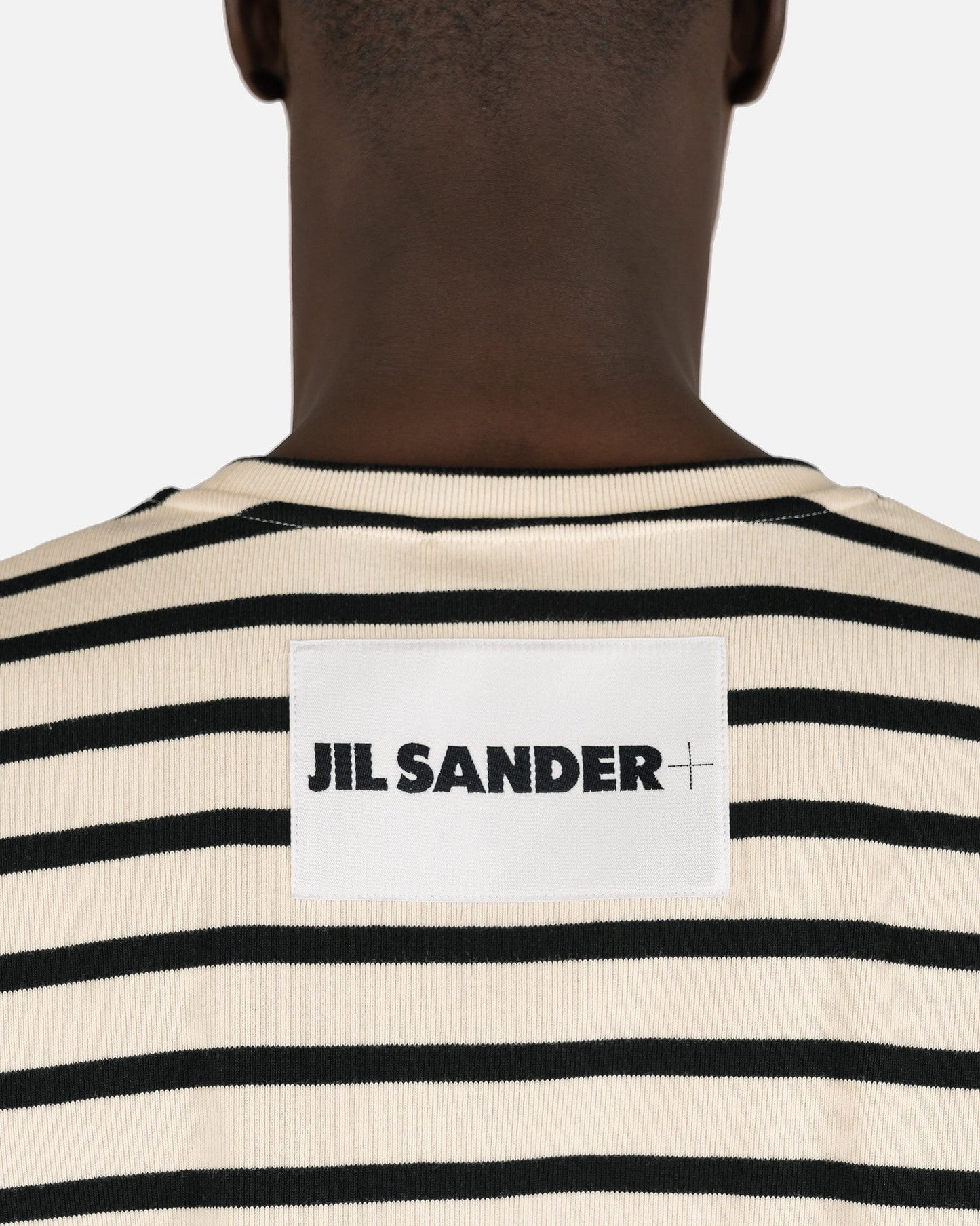 Jil Sander Men's T-Shirts Striped T-Shirt in Grey