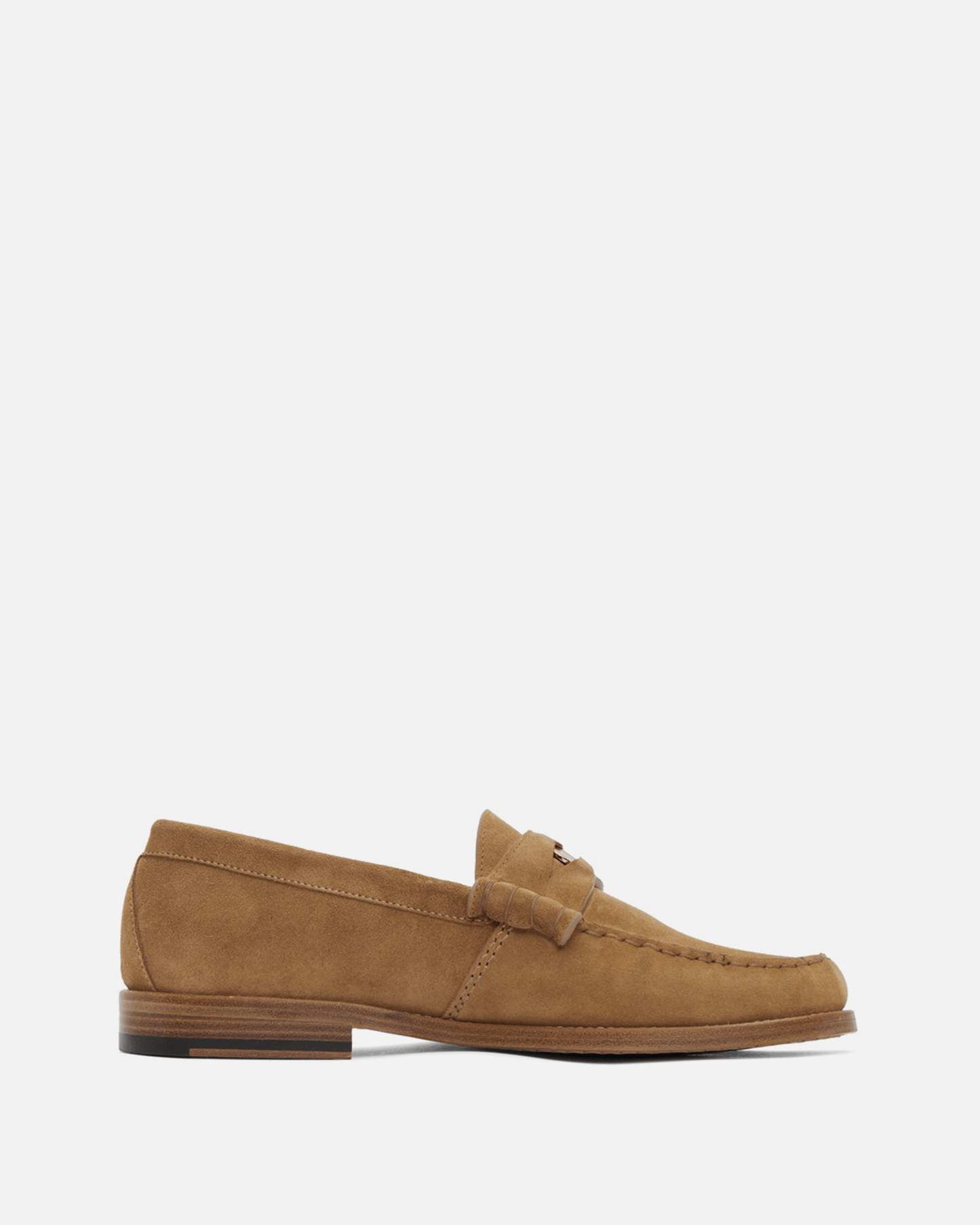 Rhude Men's Shoes Suede Penny Loafers in Tan