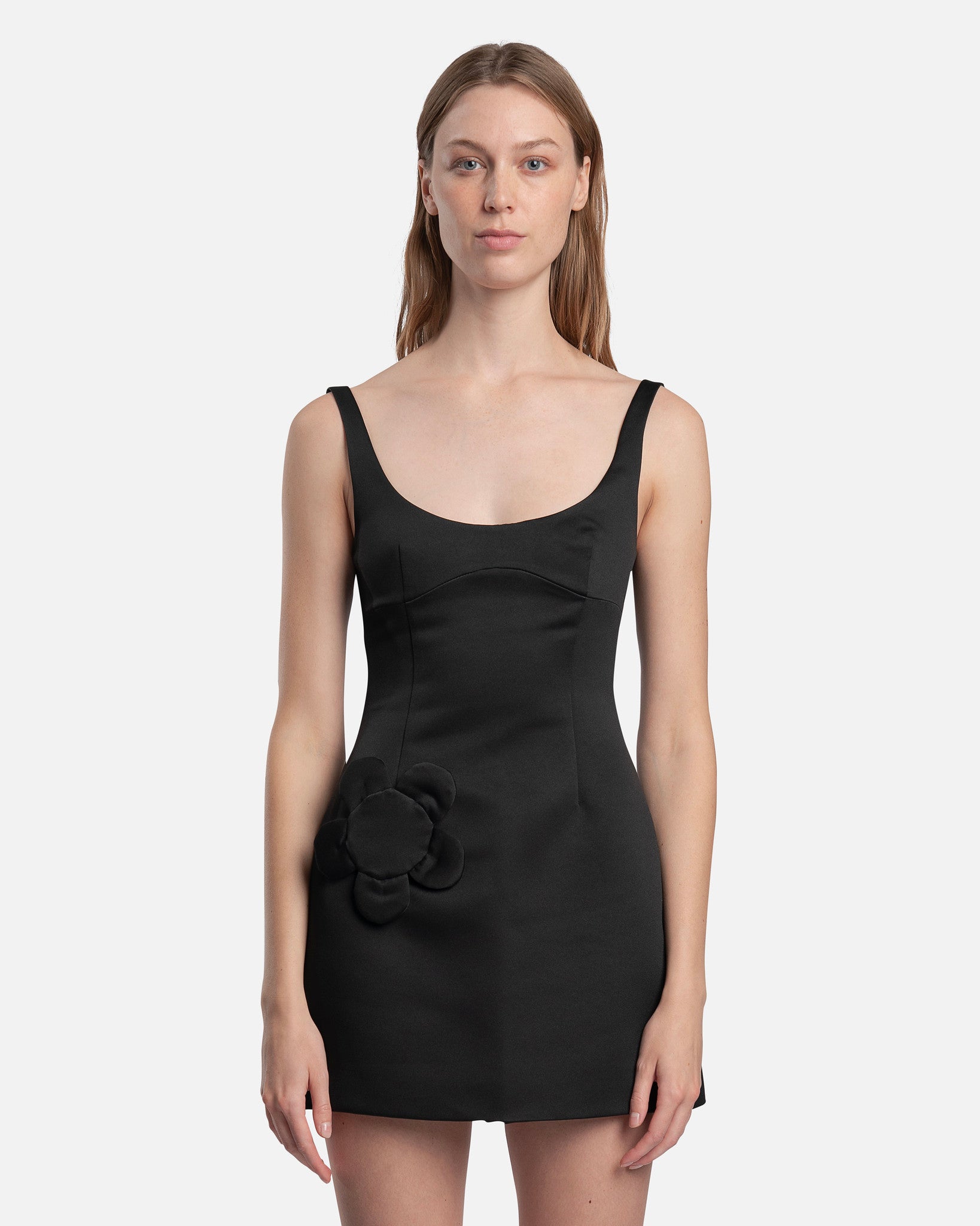 sandy liang mini dress Symone Dress in Black 8 at SVRN