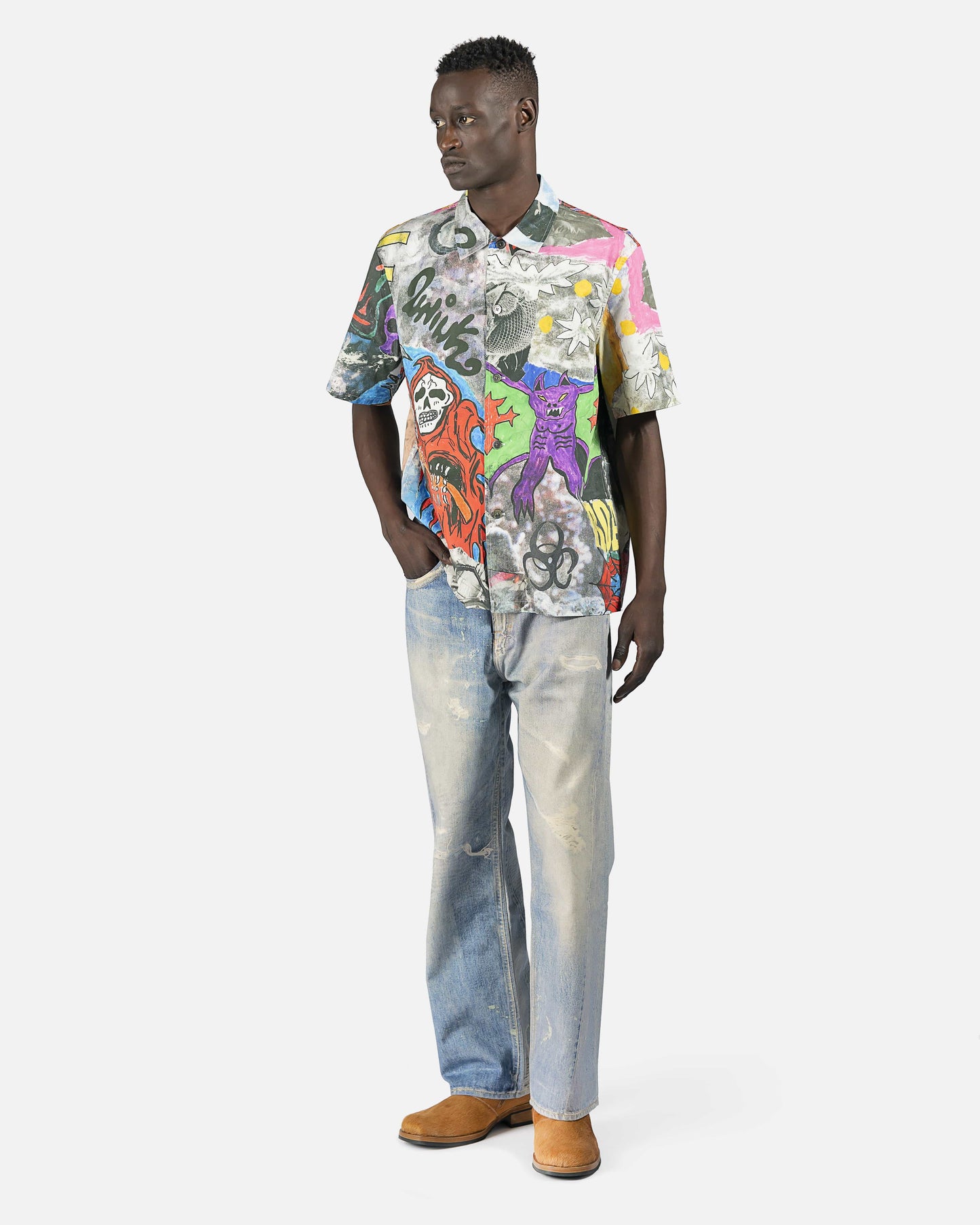 Our Legacy Men's Jeans Third Cut Jeans in Blue