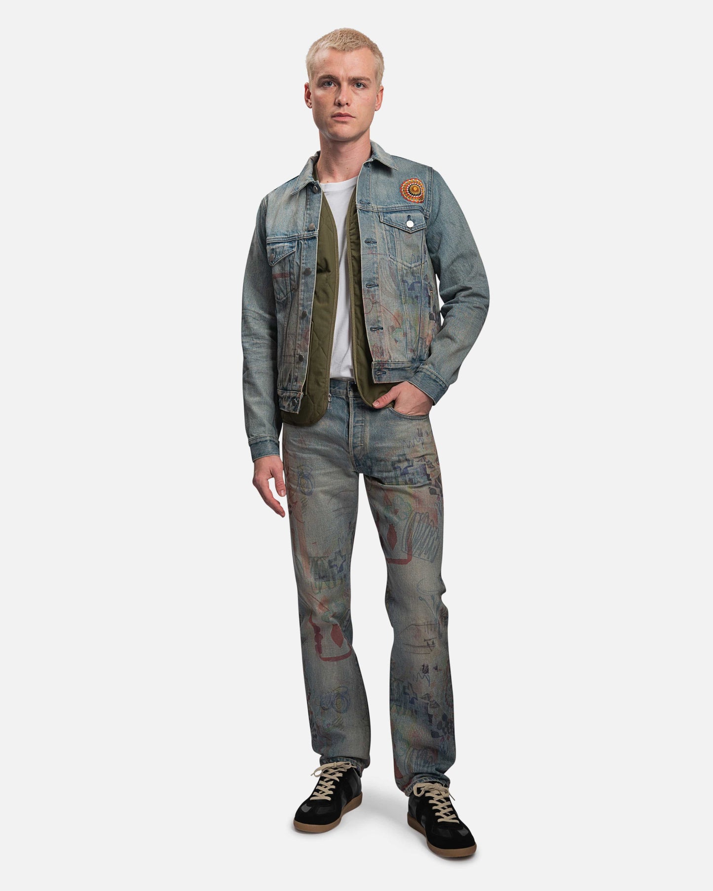 John Elliott Men's Jackets Thumper Jacket Type III in Scribble