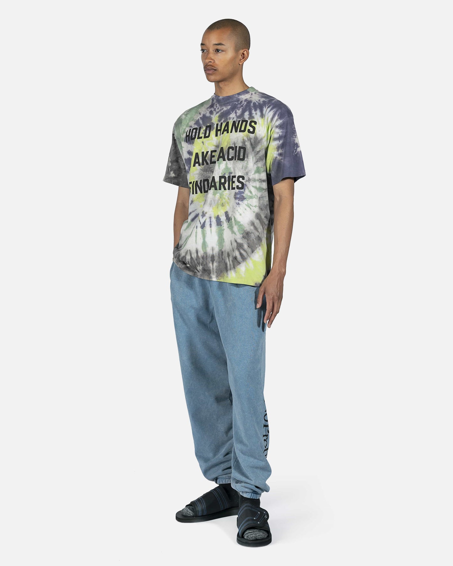 Aries Men's T-Shirts Tie Dye Acid Tee in Multi